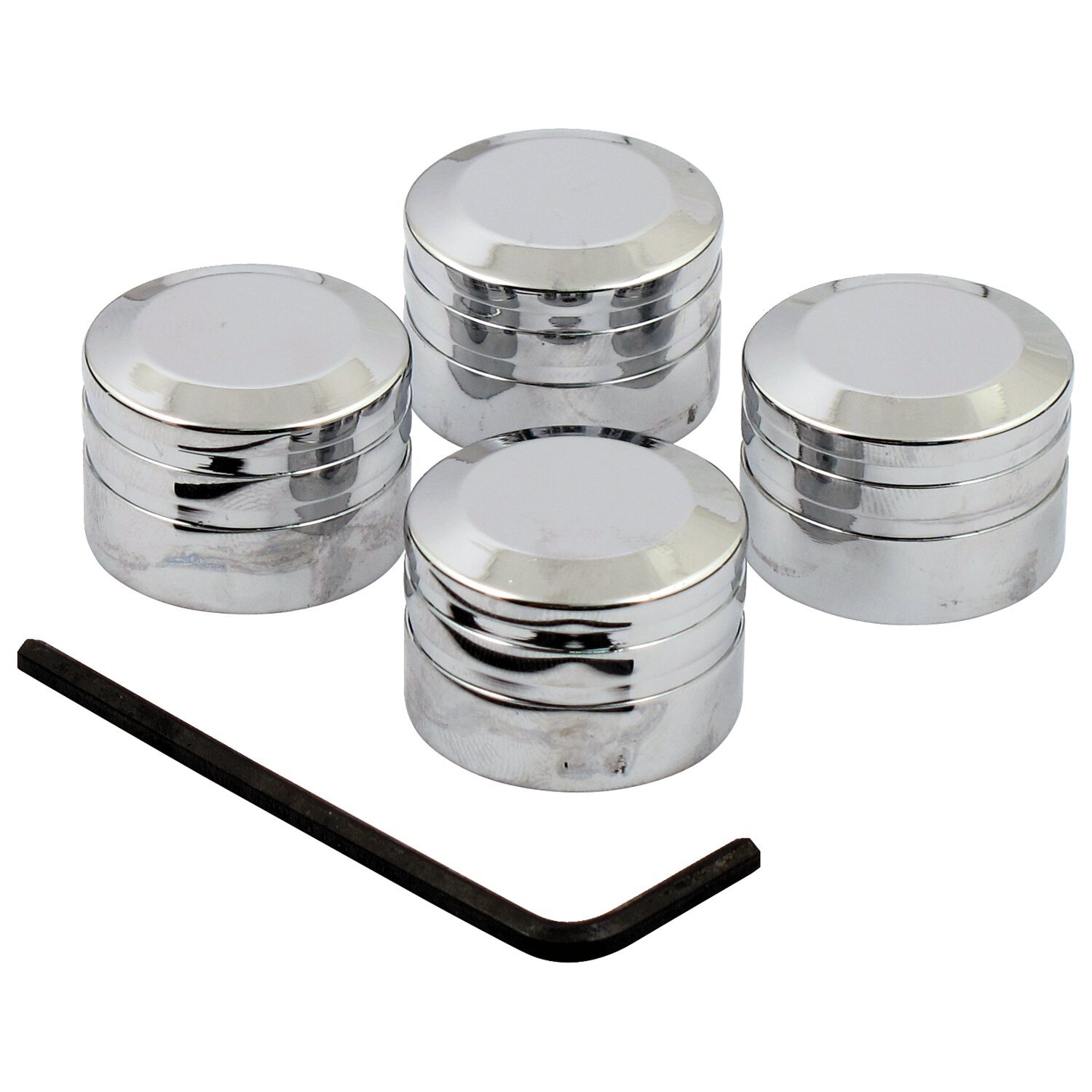 Riverside Custom, head bolt cover kit. Chrome aluminum