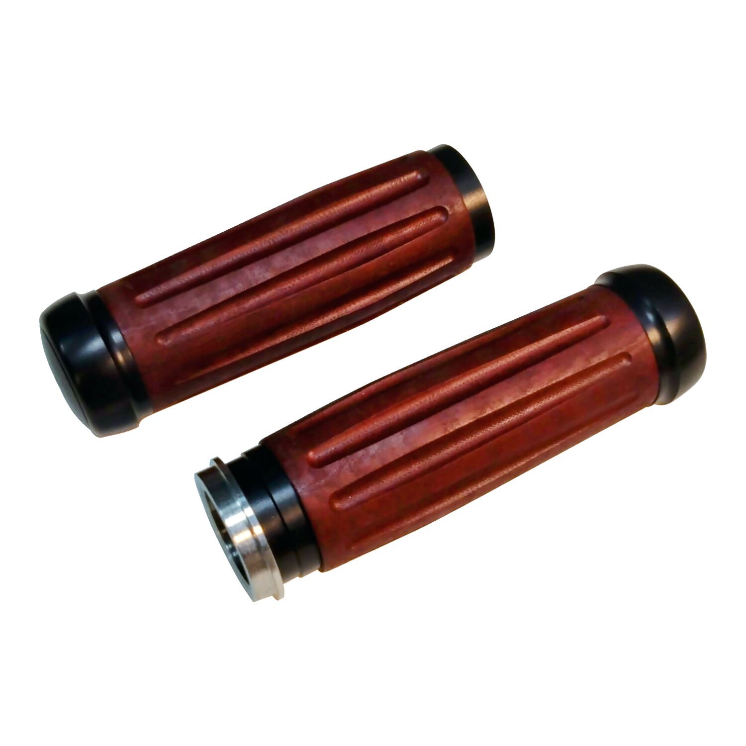 Riverside, Bakelite® retro handlebar grip set, Black