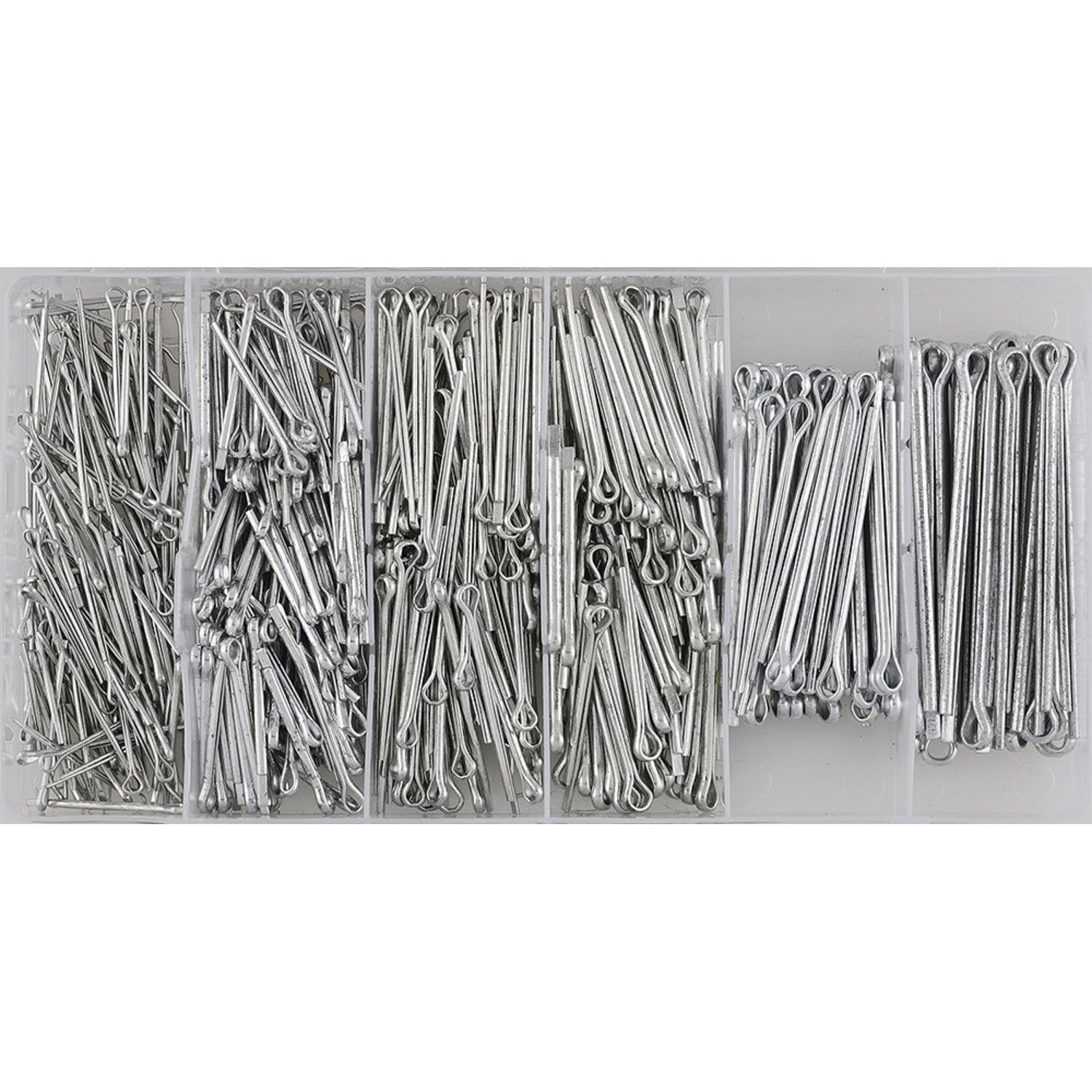 Sonic, cotter pin assortment box. 555-piece set, 210 mm