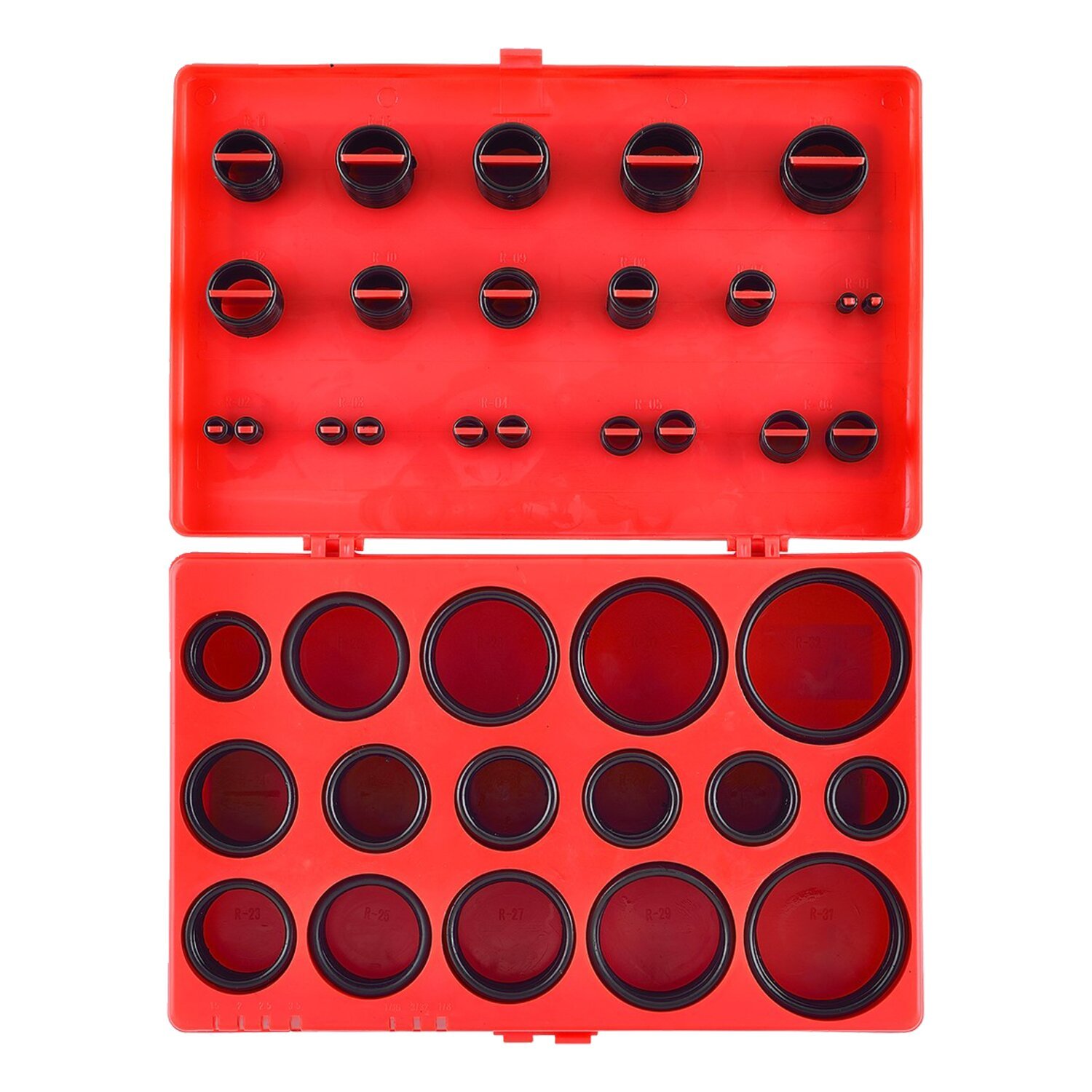 Sonic, O-ring assortment box. 419-piece, Black, 250 mm