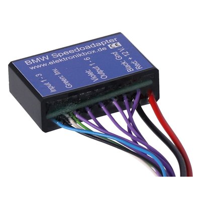 Module used to convert any BMW K model, without gear indicator, to a modern speedometer with gear indicator. Works with the 3 transmission switches of the K models and has 6 outputs for neutral indication and the 5 speeds. The green cable allow to invert the output signals and allows a connection to a wide range of speedometers. Alternatively you can also connect 6 LEDs to the outputs as gear indicator when your custom speedo has no gear indicator. 
- Dimensions: 41 mm length x 26 mm wide x 12,5 mm height 
- Body material: Shock resistant ABS plastic, waterproof poured raisin 
- Case color: Black 
- Connections: 0.14 qmm, 20 cm 
- Maximum ambient temperature: 80 degree Celsius 
- Input voltage range: 7 - 18 Volt