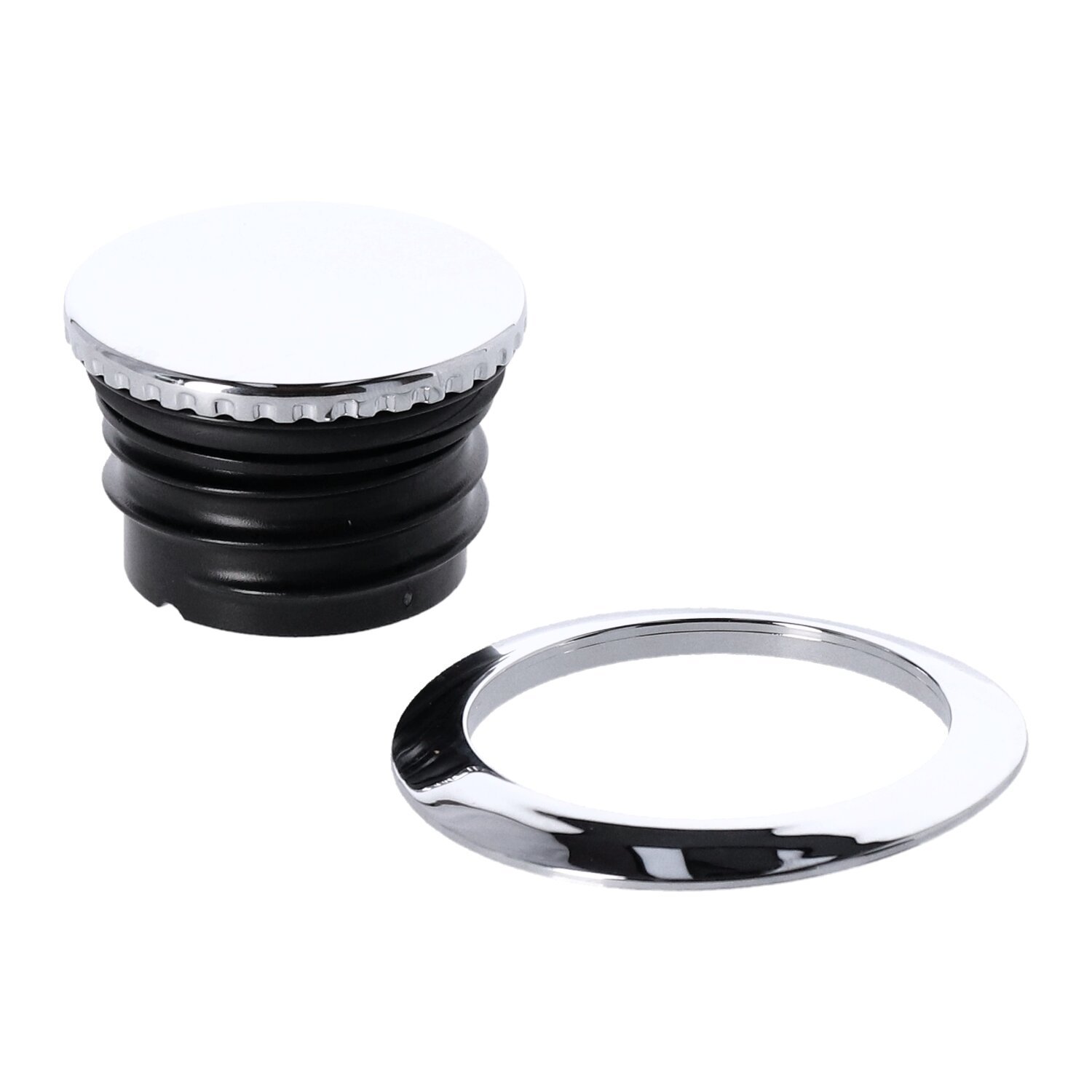 Pop-up gas cap, Chrome
