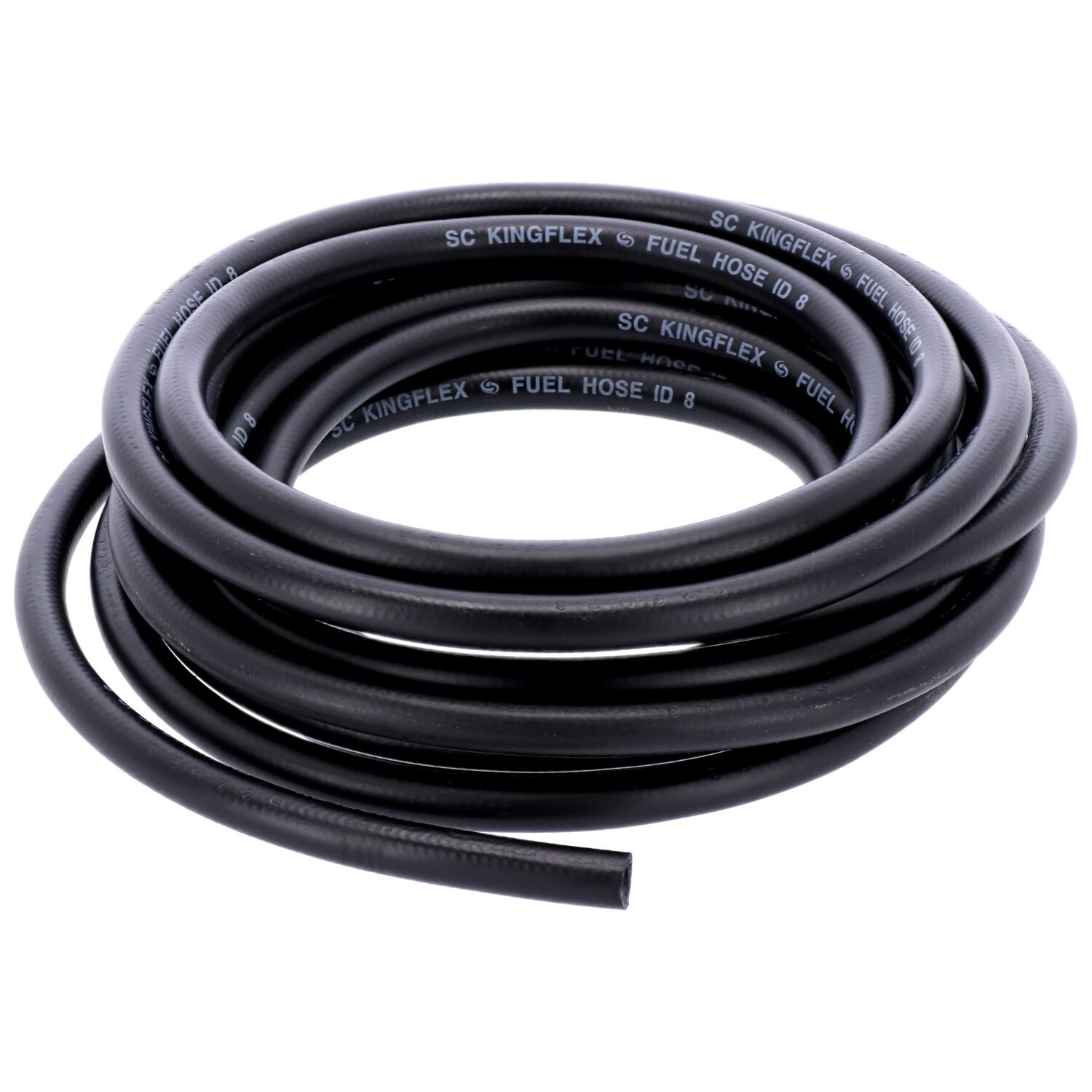 MCS, black neoprene fuel / oil line hose, 8mm (5/16")