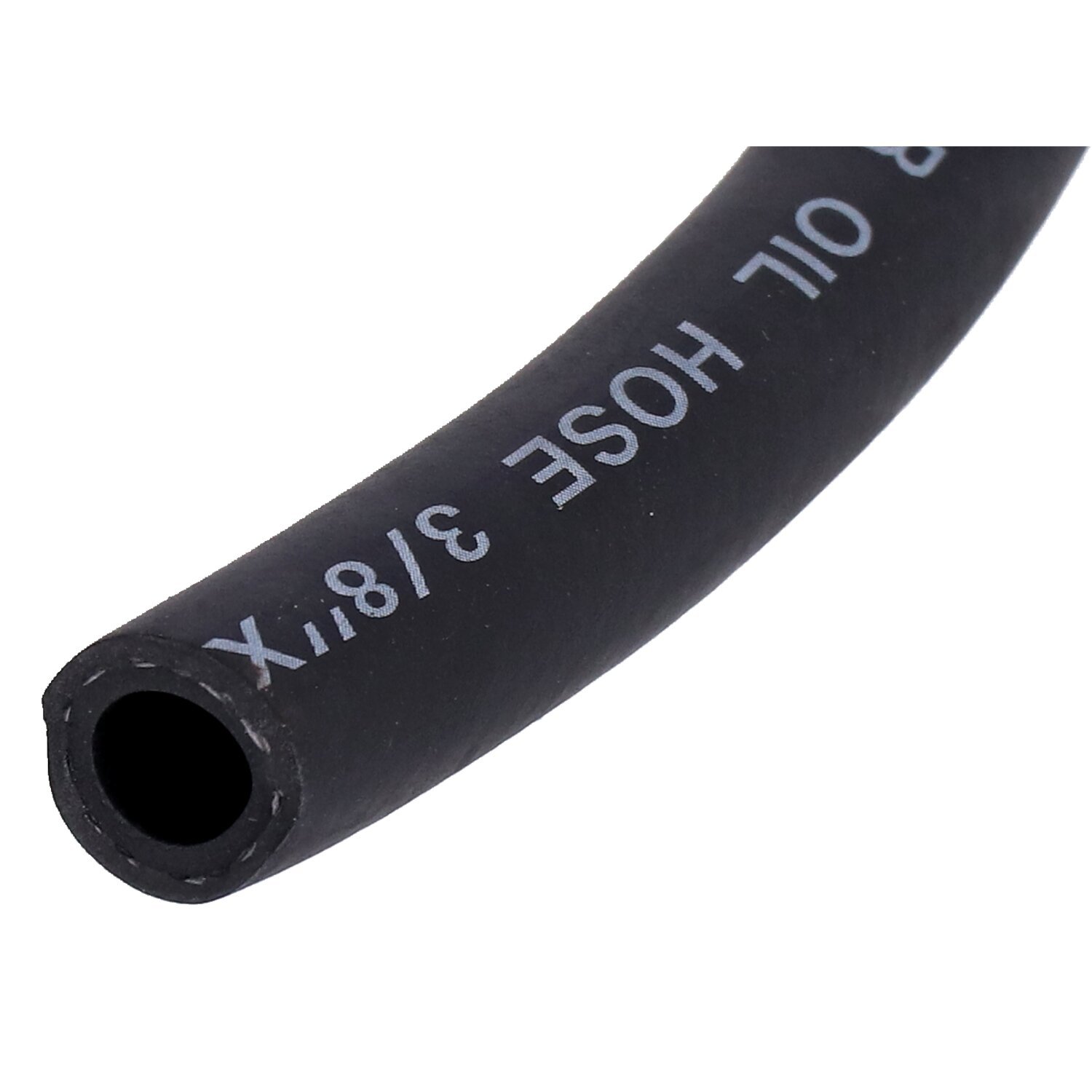 MCS, black neoprene oil line hose, 9.5mm (3/8", storm grey black tracker