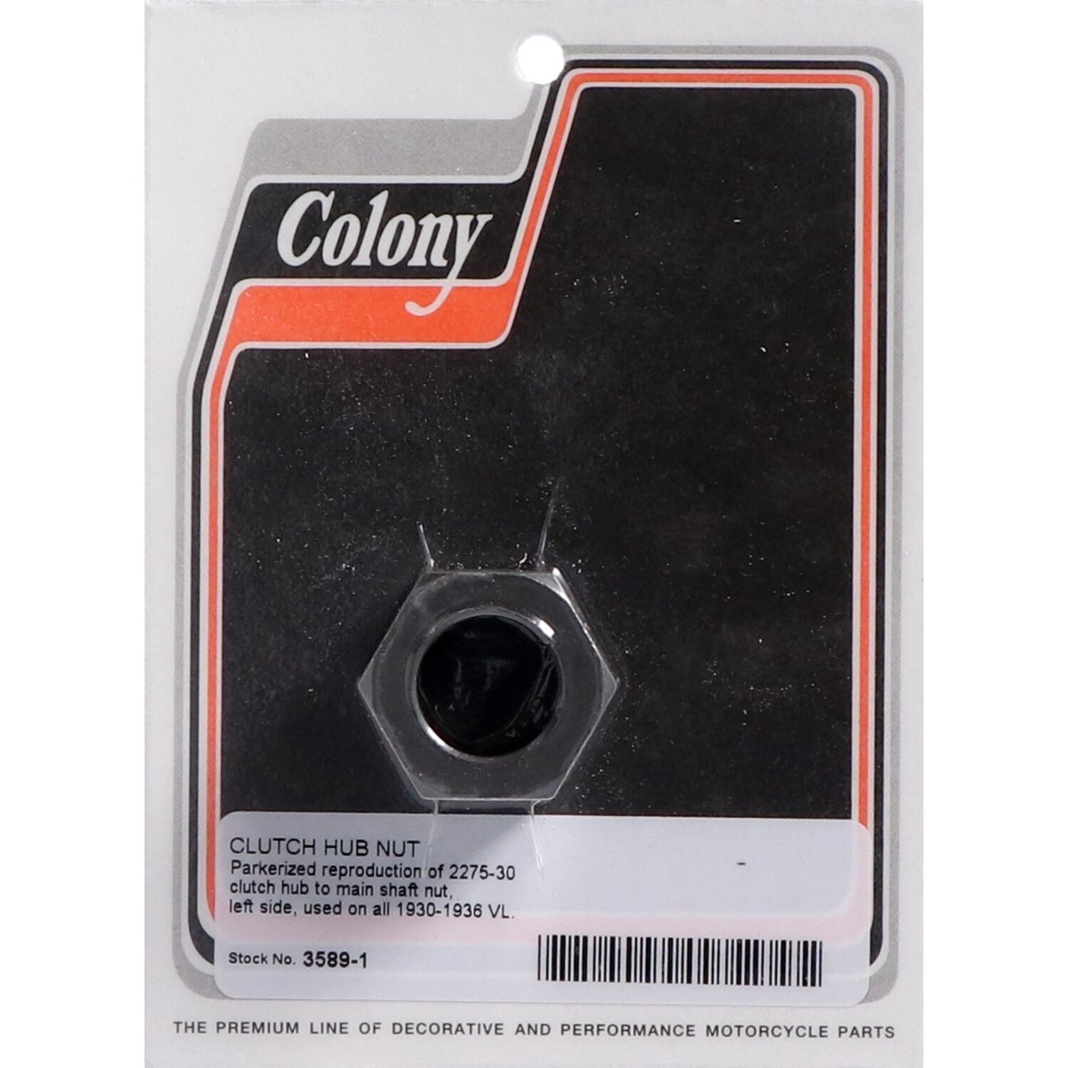 Colony, clutch hub nut VL
