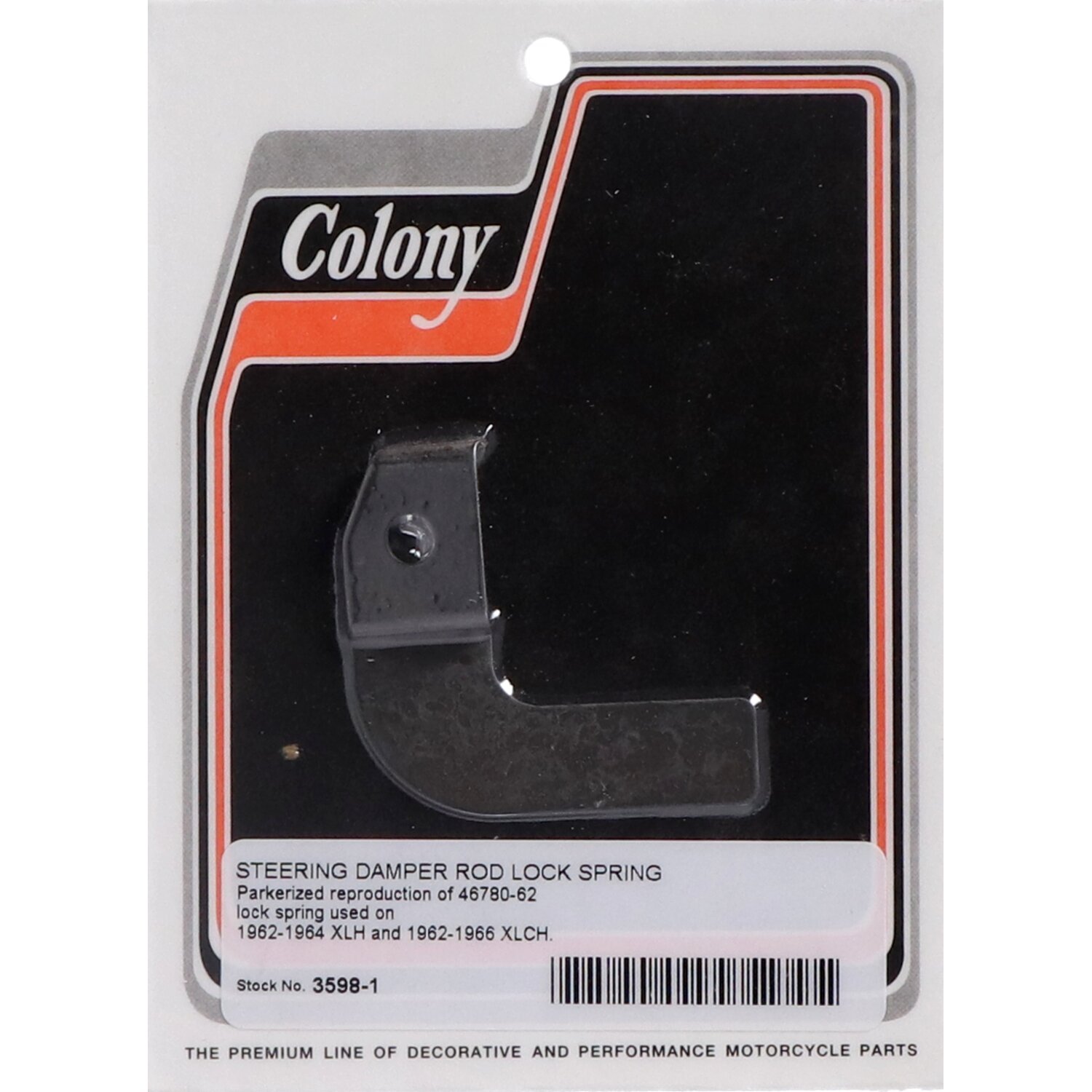 Colony, steering damper rod lock spring, Raw
