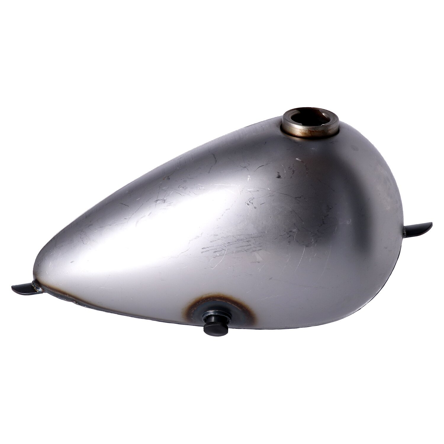 Axed gas tank, 2.2 gallon. Single gas cap