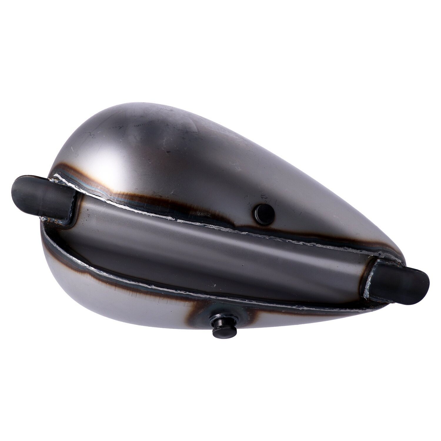 Axed gas tank, 2.2 gallon. Single gas cap
