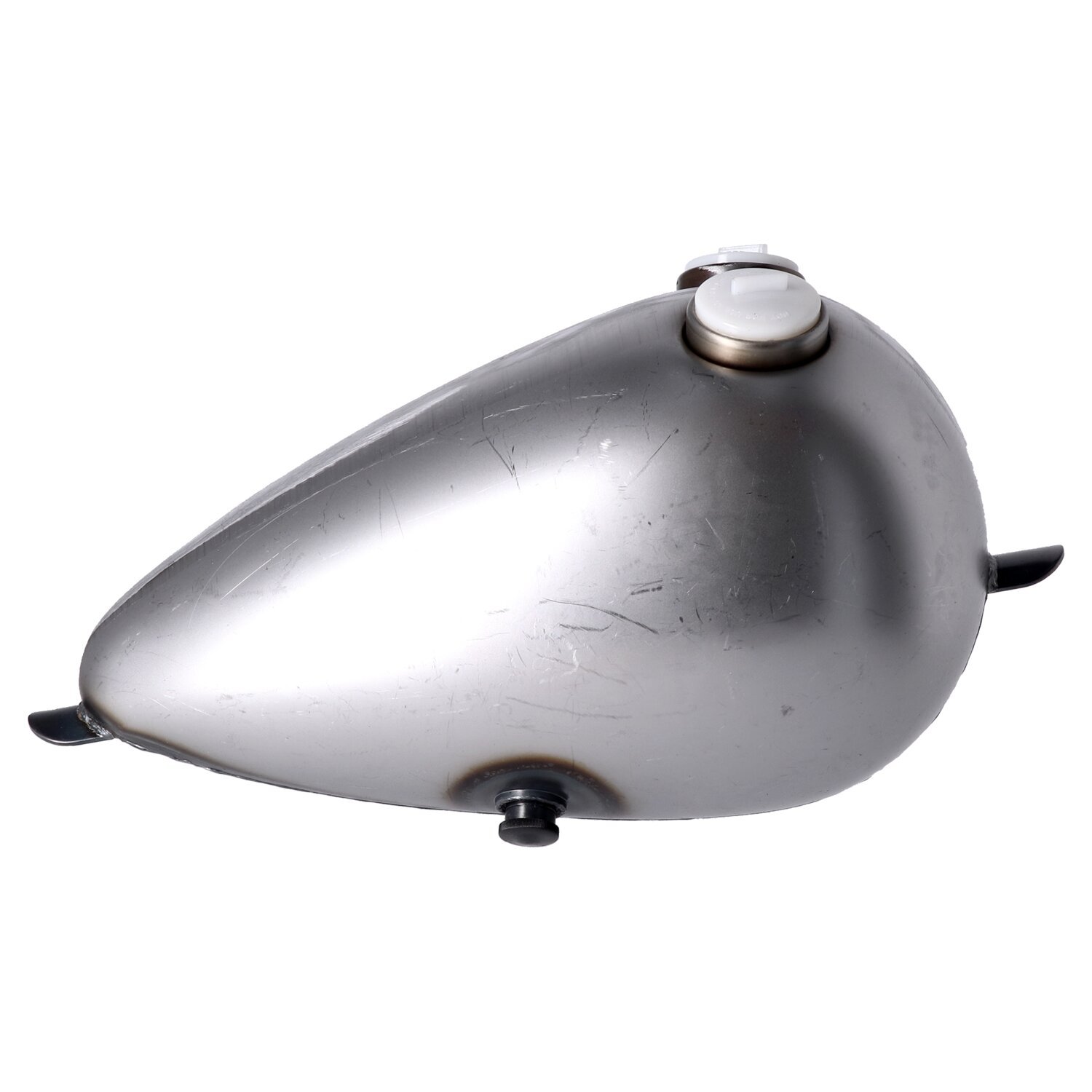 Axed gas tank, 2.2 gallon. Dual gas cap