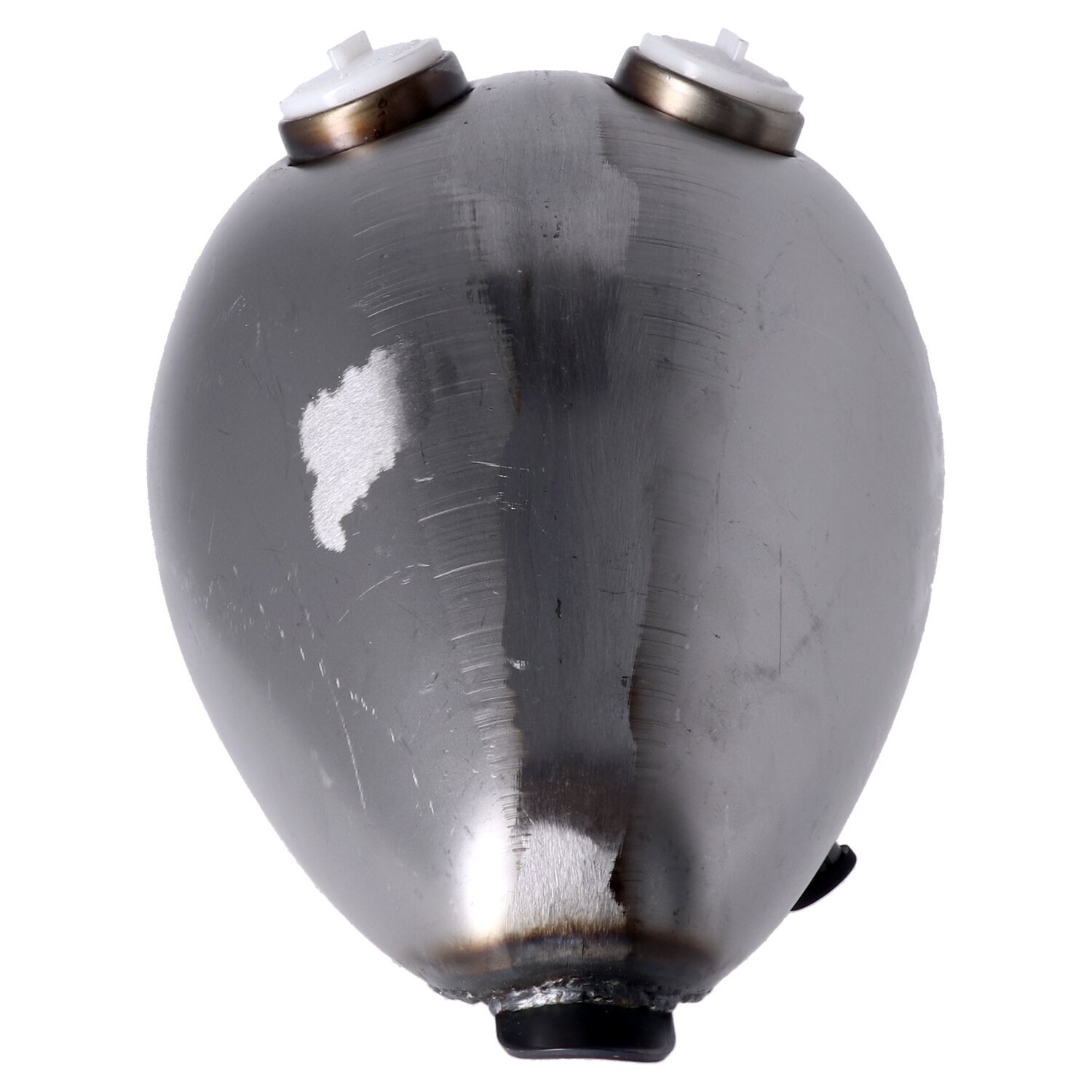 Axed gas tank, 2.2 gallon. Dual gas cap