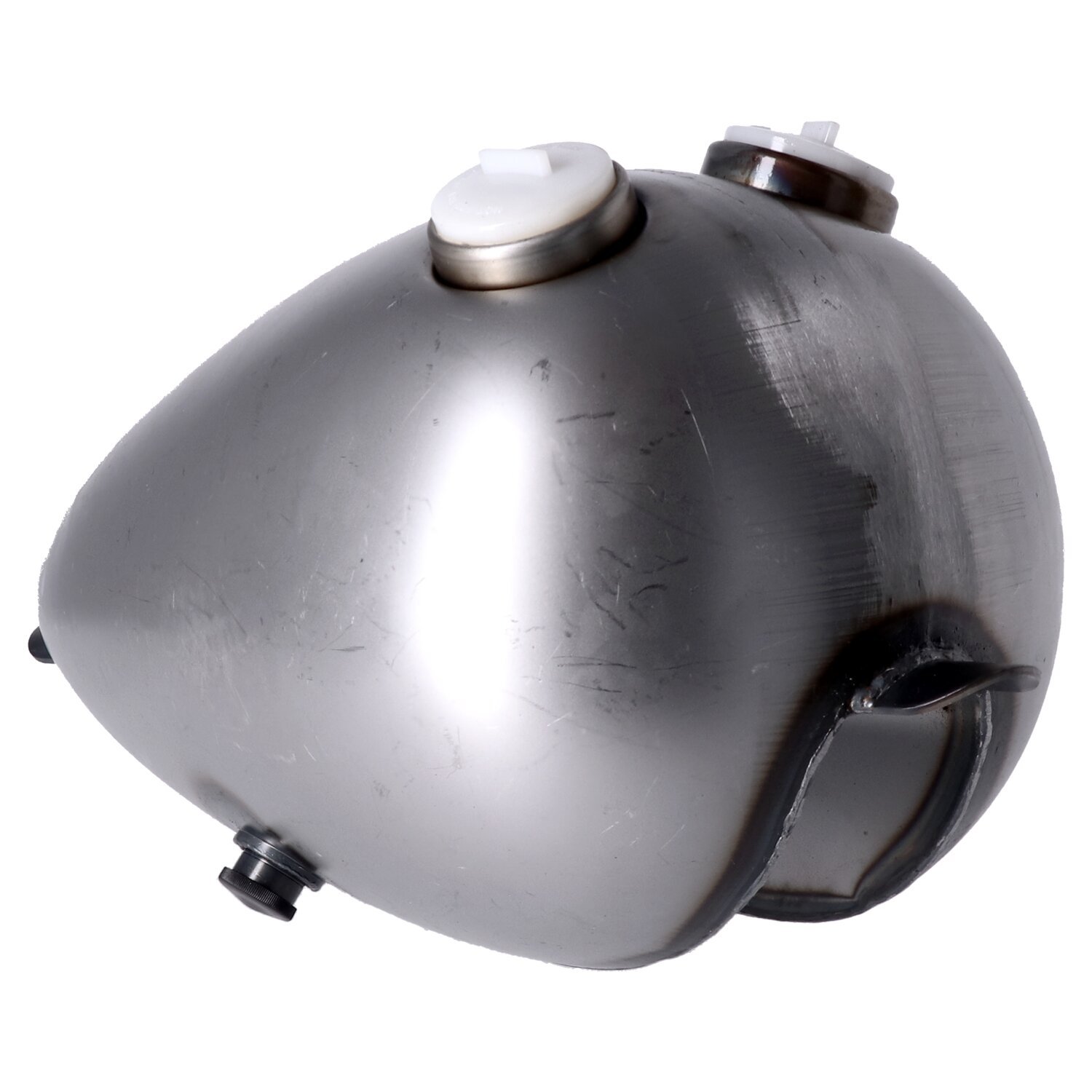 Axed gas tank, 2.2 gallon. Dual gas cap