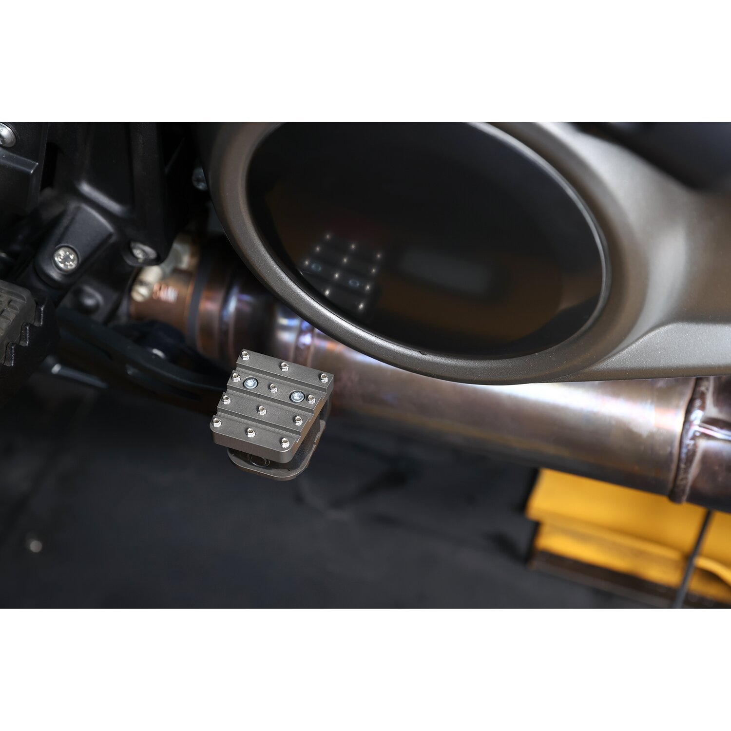 Dynojet, brake pedal extender, Gray, Matte
