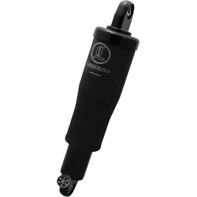 Identical to the regular 'Air' air suspension but with a 6-stage rebound dampening, adjustable with an external knob. Includes the pre-wired air compressor, with a model specific under chassis mount, a plug-in wiring harness with 3 Deutsch connectors and a black handlebar switch. 
The latest developments in air suspension for H-D models, offering one of the best possible rides man could wish for. Perfect adjust suspension for changing applications, heavy or light rider, riding single, two-up or with gear an a long trip. Comes self adjusting deflective disc dampening and the latest Aramid Fiber air spring technology to maximize travel and provide full adjustable ride height at the same time. It's like having 12" and 13" shocks in one. Smooth no-stick damping due to low friction seals and quick reactions on fluid flow management with High Flow fluid pistons. Includes the pre-wired air compressor, with a model specific under chassis mount, a plug-in wiring harness with 3 Deutsch connectors and a black handlebar switch.
- Air suspension offers a number of benefits over coil springs, particularly with adjustability 
- Lower your seat height while parked 
- Quick switch between 1-up and 2-up riding 
- Get that cool, low look 
- Air suspension handles it with the push of a button 
Note: Compatible with stock low (lowered) models.