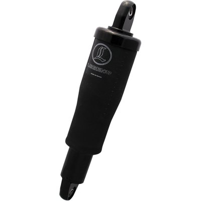 Identical to the regular Aero air suspension but this kit is supplied with a manual hand pump only. To upgrade the Aero HVG to on-the-fly adjustability. 
The latest developments in air suspension for H-D models, offering one of the best rides man could wish for. Comes self adjusting deflective disc dampening and the latest Aramid Fiber air spring technology to maximize travel and provide full adjustable ride height at the same time. It's like having 12" and 13" shocks in one. Smooth no-stick damping due to low friction seals and quick reactions on fluid flow management with High Flow fluid pistons. 
- Air suspension offers a number of benefits over coil springs, particularly with adjustability 
- Lower your seat height while parked 
- Switch between 1-up and 2-up riding 
- Get that cool, low look 
- Air suspension handles it all. 
Note: A compressor kit, complete with under chassis mount, handlebar compressor operating switch, plug-in wiring and 3 Deutsch connectors is available as 954741.