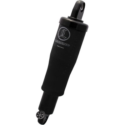 Identical to the regular 'Air' air suspension but with a 6-stage rebound dampening, adjustable with an external knob. Includes the pre-wired air compressor, with a model specific under chassis mount, a plug-in wiring harness with 3 Deutsch connectors and a black handlebar switch. 
The latest developments in air suspension for H-D models, offering one of the best possible rides man could wish for. Perfect adjust suspension for changing applications, heavy or light rider, riding single, two-up or with gear an a long trip. Comes self adjusting deflective disc dampening and the latest Aramid Fiber air spring technology to maximize travel and provide full adjustable ride height at the same time. It's like having 12" and 13" shocks in one. Smooth no-stick damping due to low friction seals and quick reactions on fluid flow management with High Flow fluid pistons. Includes the pre-wired air compressor, with a model specific under chassis mount, a plug-in wiring harness with 3 Deutsch connectors and a black handlebar switch.
- Air suspension offers a number of benefits over coil springs, particularly with adjustability 
- Lower your seat height while parked  
- Quick switch between 1-up and 2-up riding 
- Get that cool, low look 
- Air suspension handles it with the push of a button 
Note: Compatible with stock low (lowered) models.