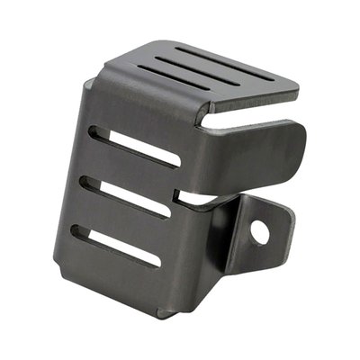 6061-T6 aluminum guard to help keep the rear brake reservoir protected from rocks or tip overs when off roading. Comes with necessary mounting hardware and a hard anodized with a gray finish for style and durable protection against the elements.
- Protects the vulnerable brake reservoir on the right hand side of the bike
- Made of 6061-T6 aluminum
- Hard anodized gray finish
- Easy Installation - comes with necessary hardware
**Dynojet product not available to purchase by Dealers located in the UK**