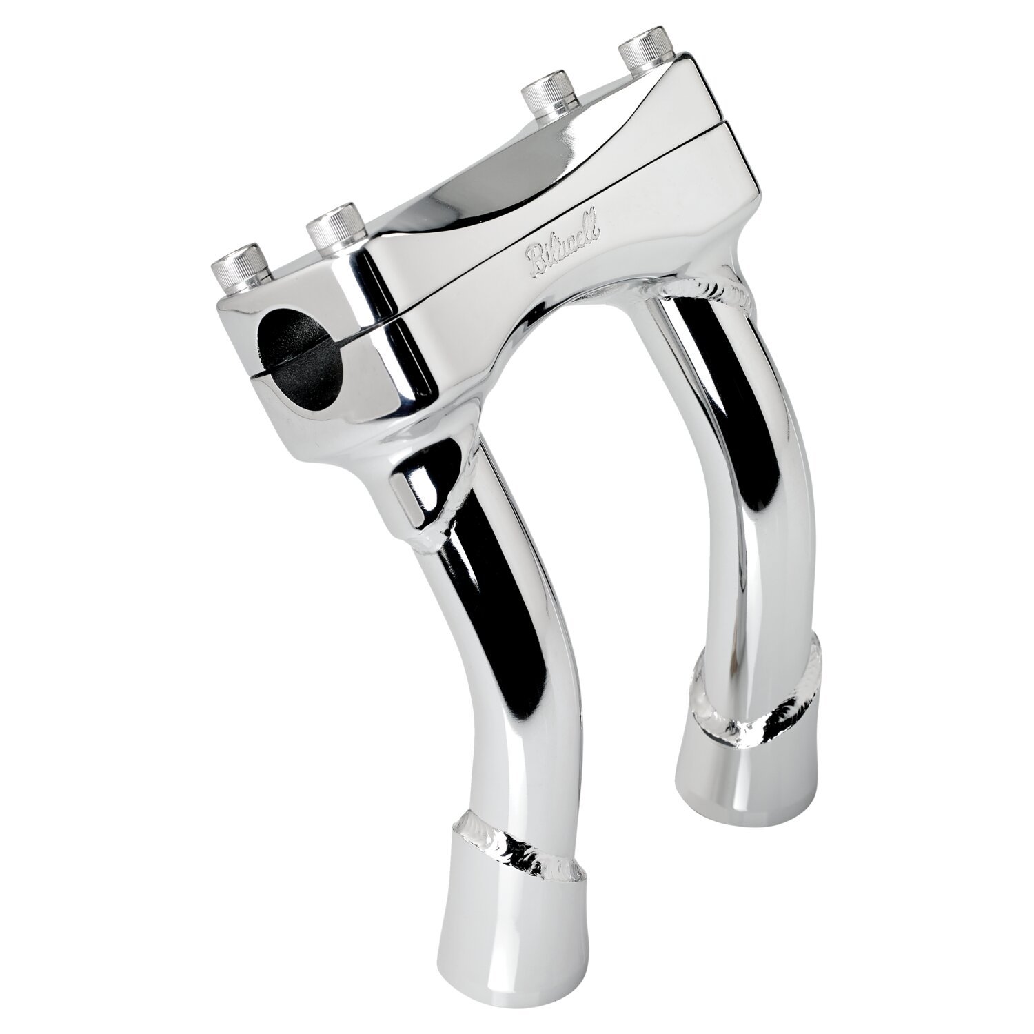 Biltwell, Murdock pullback risers 6, Silver, Chrome