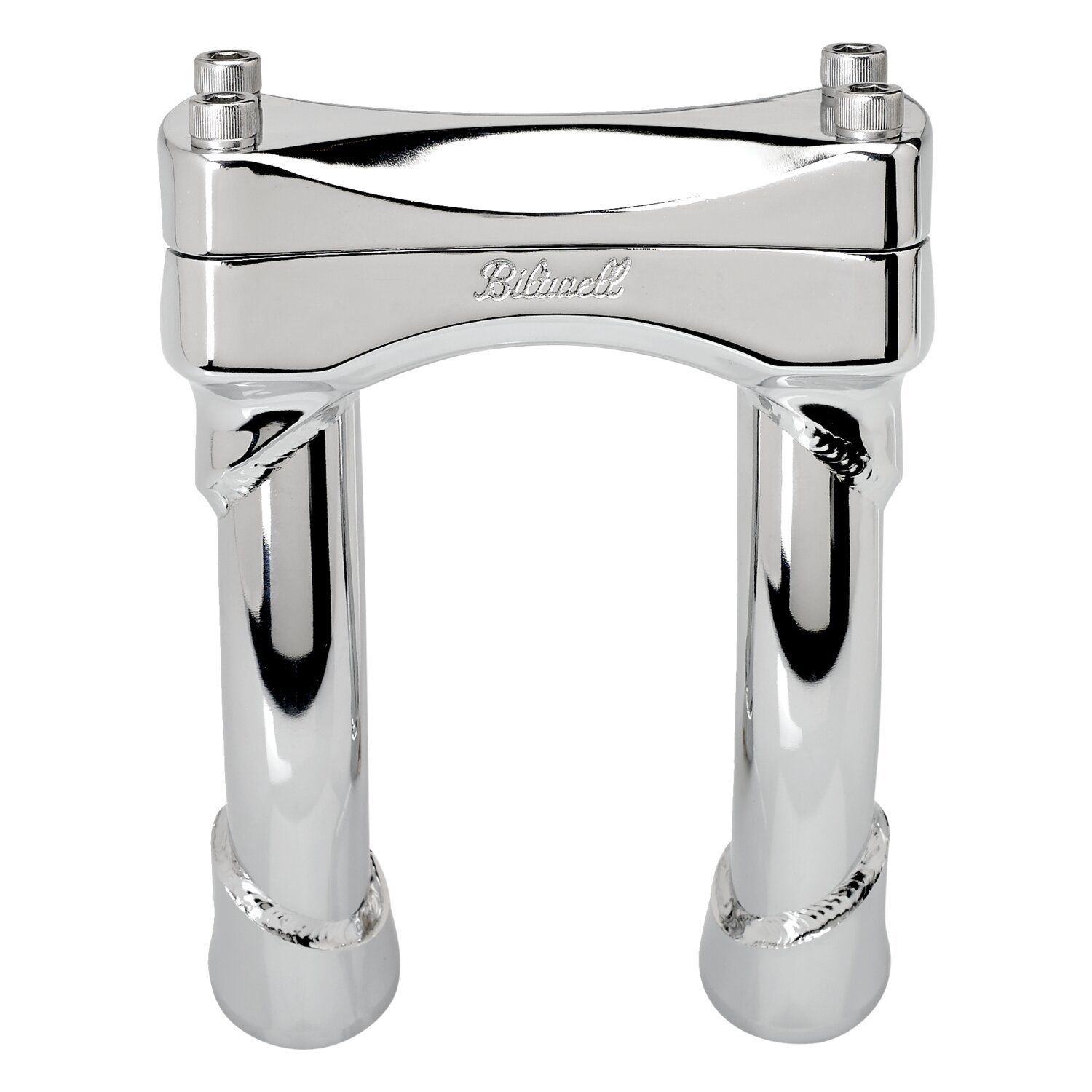 Biltwell, Murdock pullback risers 6, Silver, Chrome