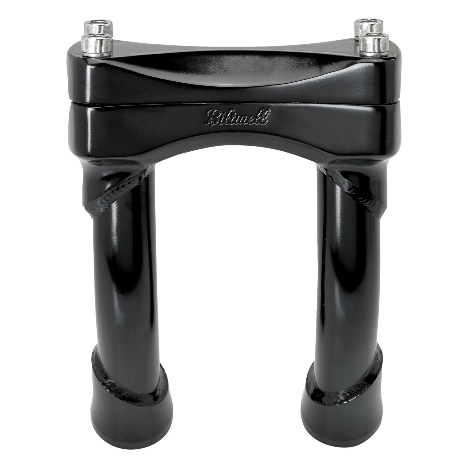 Biltwell, Murdock pullback risers 6, Black, Gloss