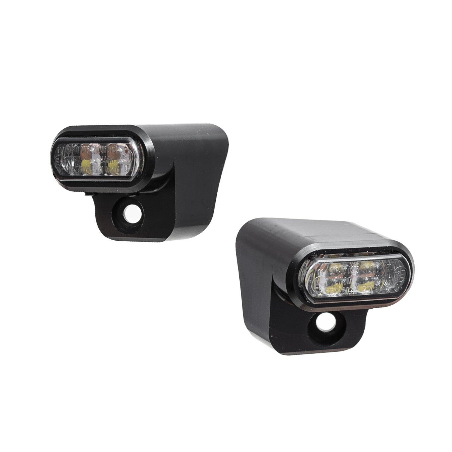 Killer Custom, front LED turn signals, Black, Matte