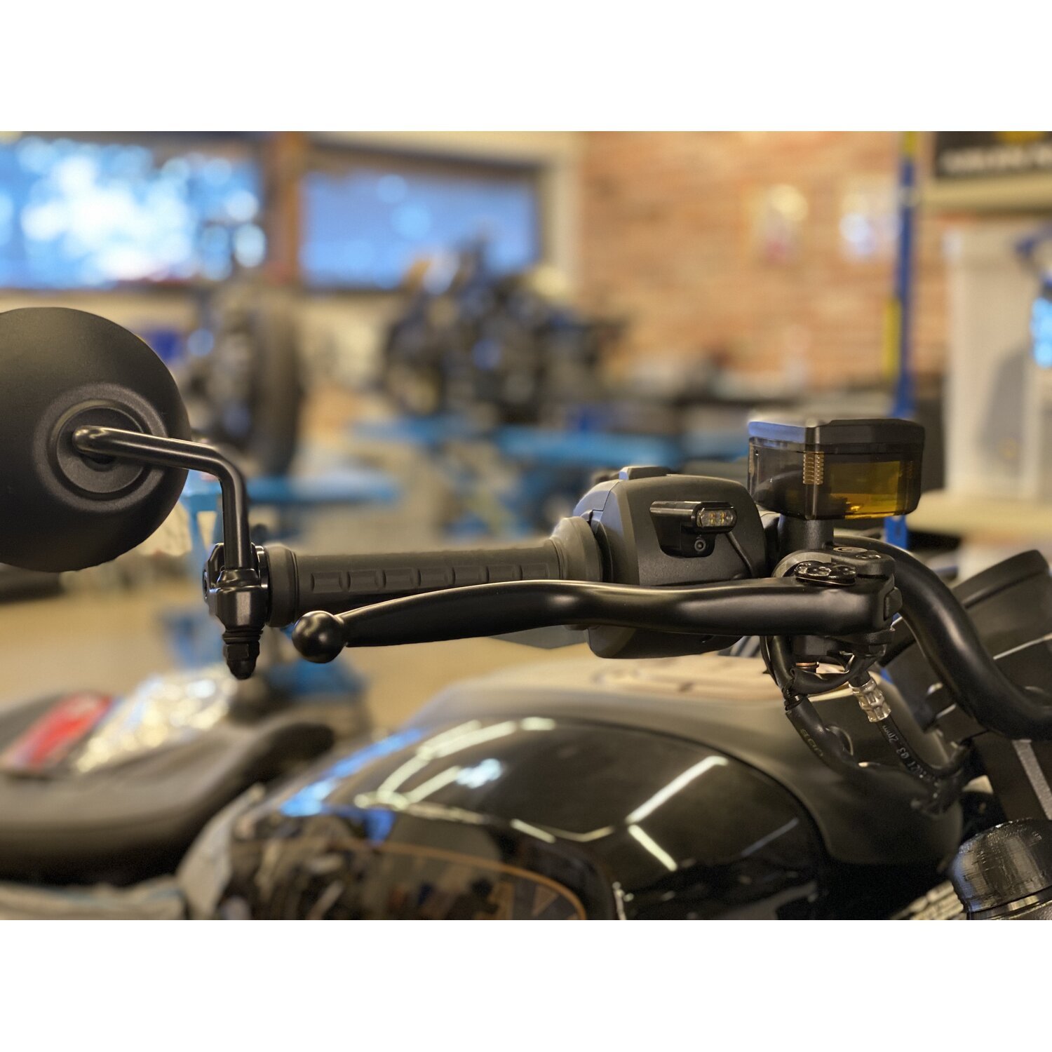 Killer Custom, front LED turn signals, Black, Matte
