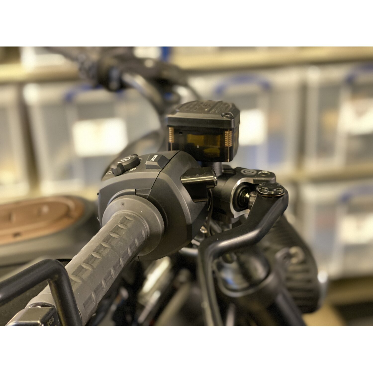 Killer Custom, front LED turn signals, Black, Matte