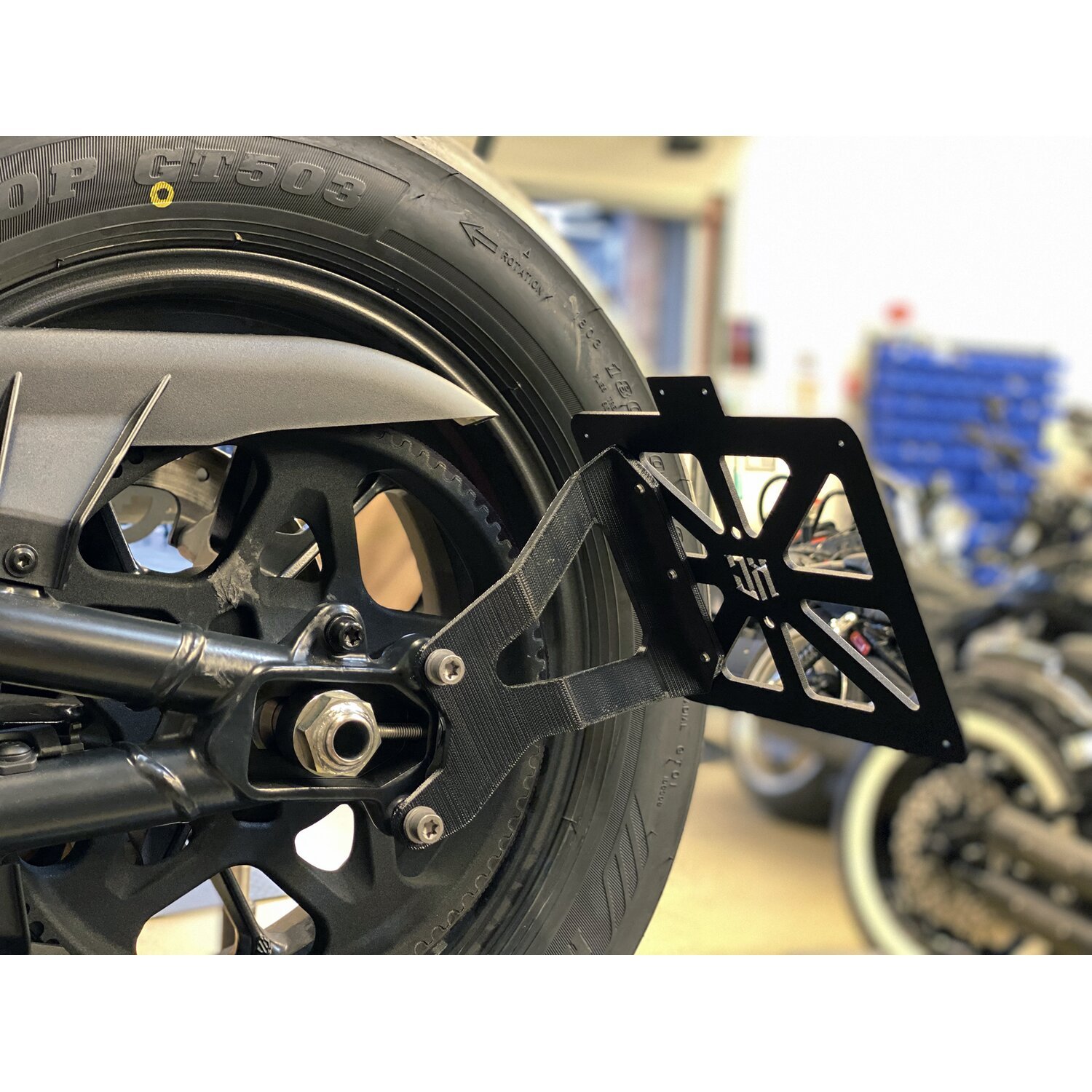 Killer Custom, 'Basic' license plate bracket, Black, Matte