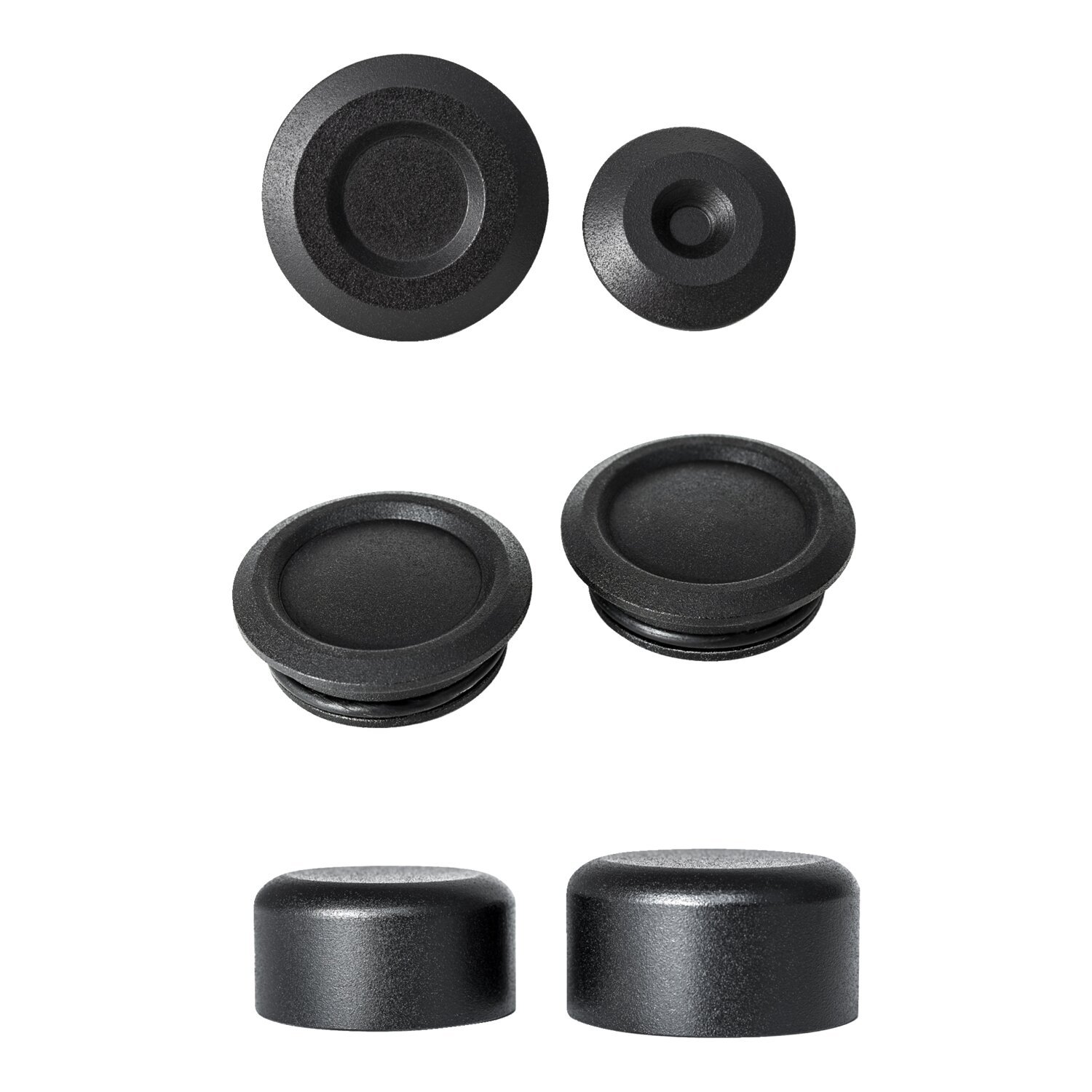 Killer Custom, Sportster S full axle/pivot cover set, Black, Matte