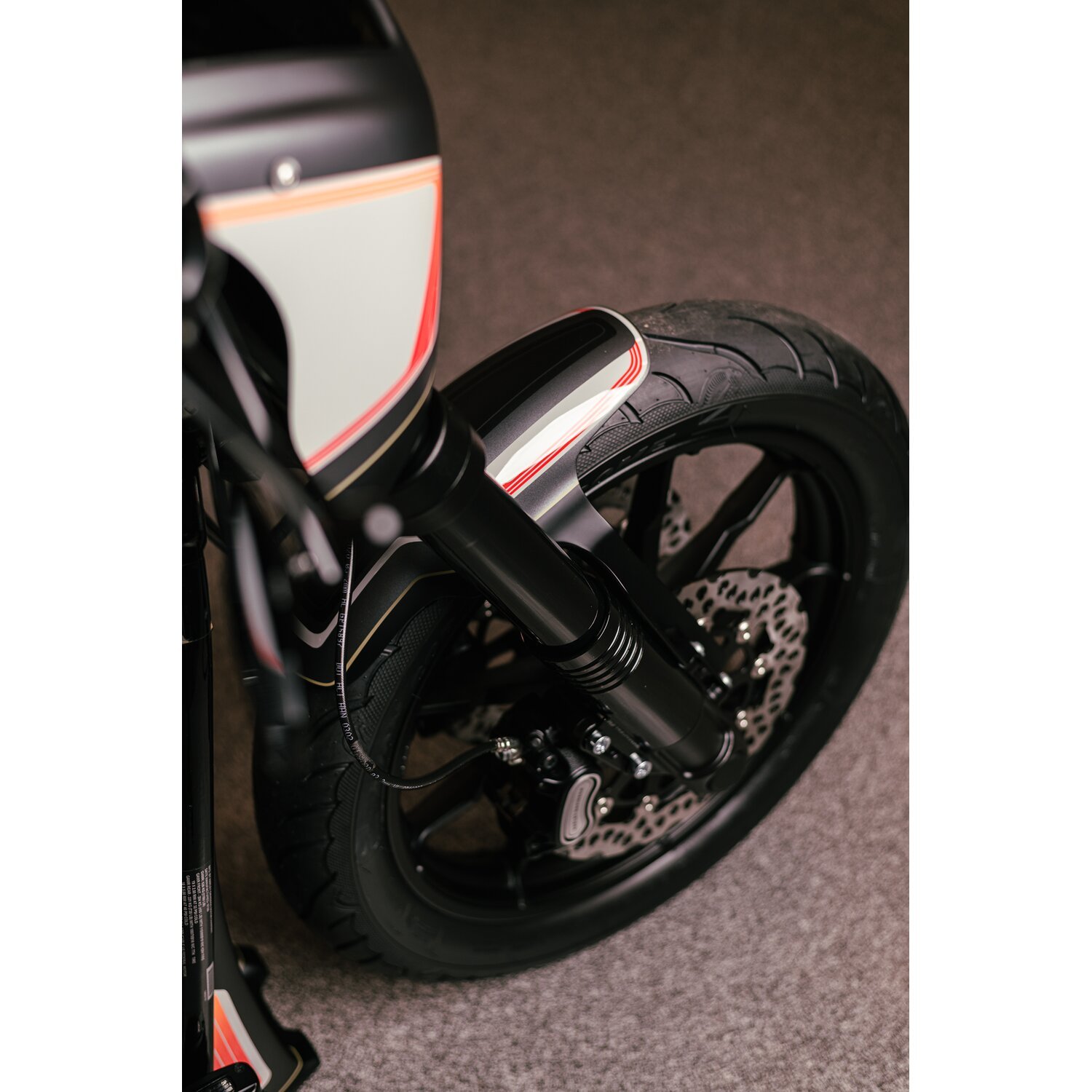 Killer Custom, Low Rider S custom front fender, Unpainted, Raw