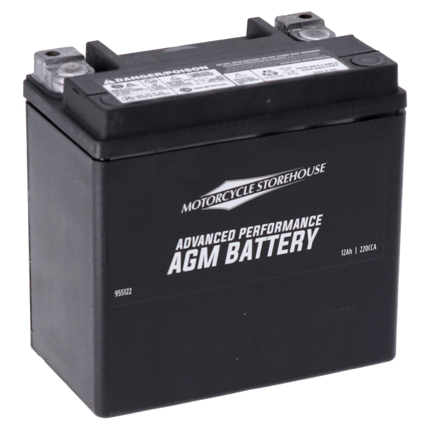 MCS, Advance Series - AGM sealed battery. 12v, 12Ah, 220cca