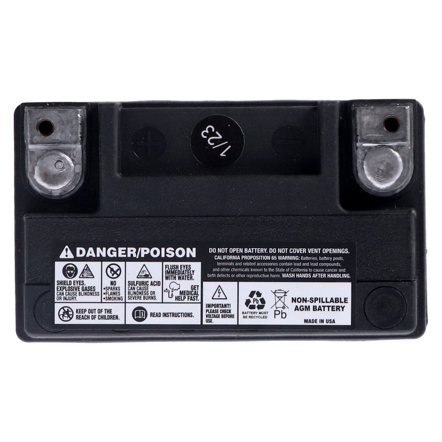MCS, Advance Series - AGM sealed battery. 12v, 12Ah, 220cca