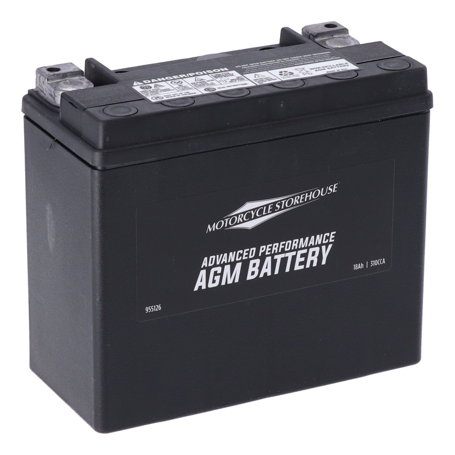 MCS, Advance Series - AGM sealed battery. 12v, 18ah, 310cca