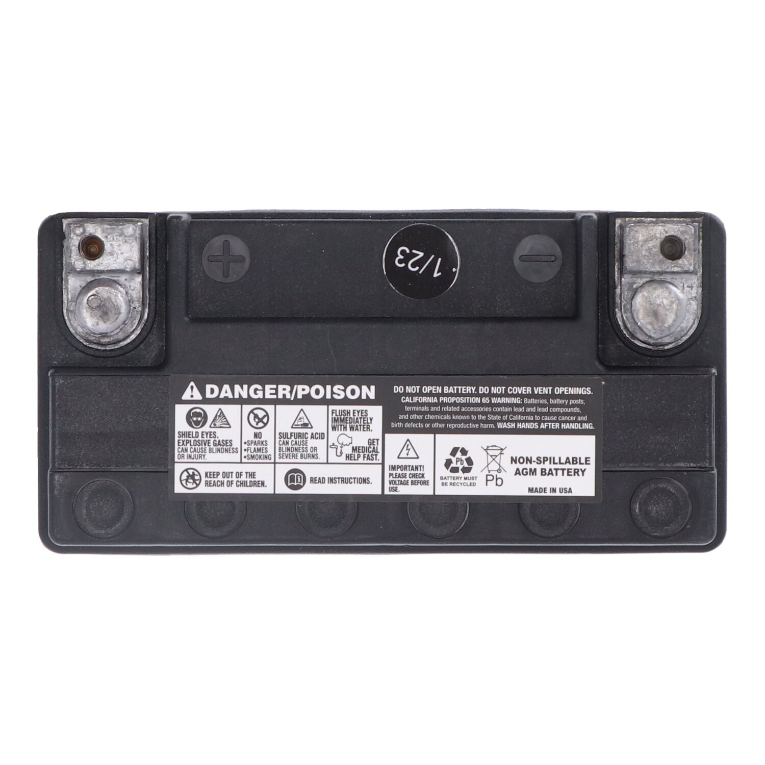 MCS, Advance Series - AGM sealed battery. 12v, 18ah, 310cca