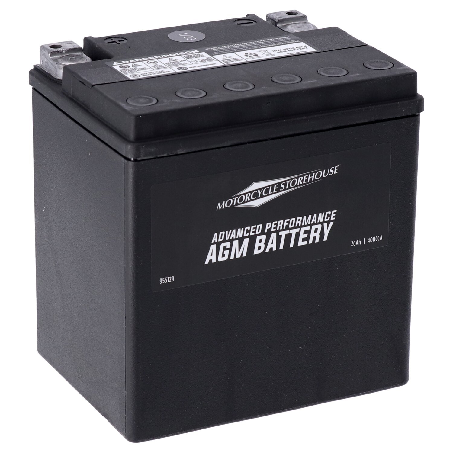 MCS, Advance Series - AGM sealed battery. 12v, 26ah, 400cca