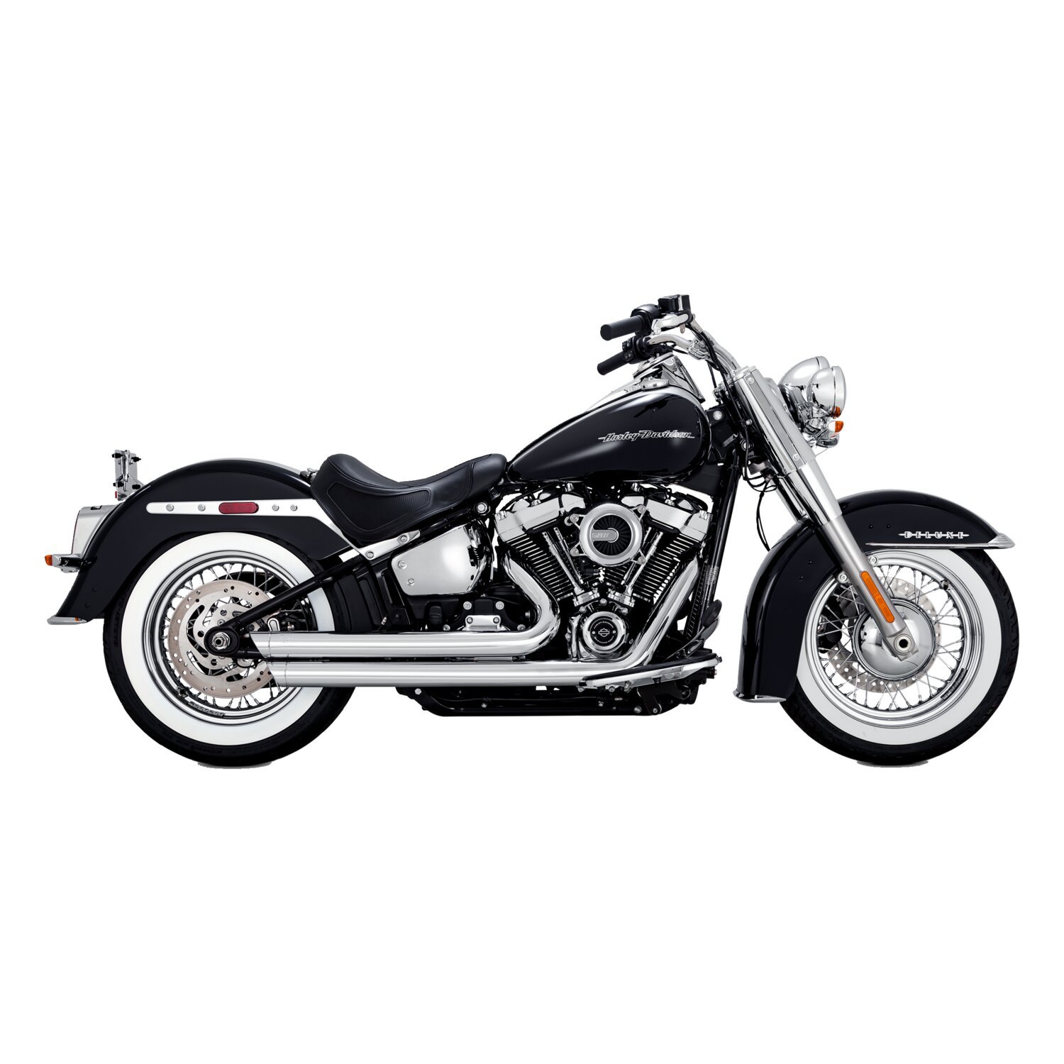Vance & Hines, 2-1/2" big shots staggered PCX exhaust. chrom, Chrome