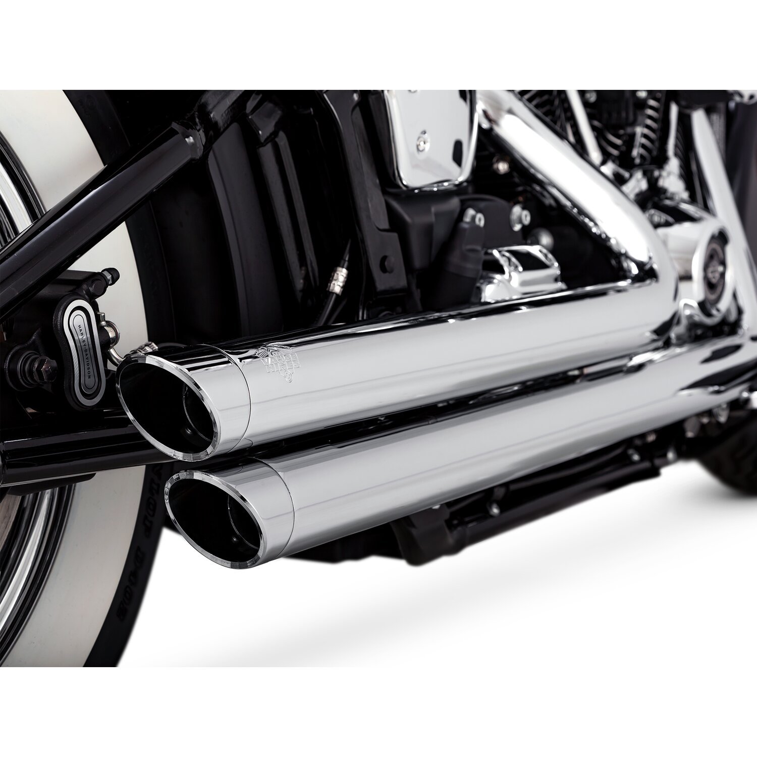 Vance & Hines, 2-1/2" big shots staggered PCX exhaust. chrom, Chrome