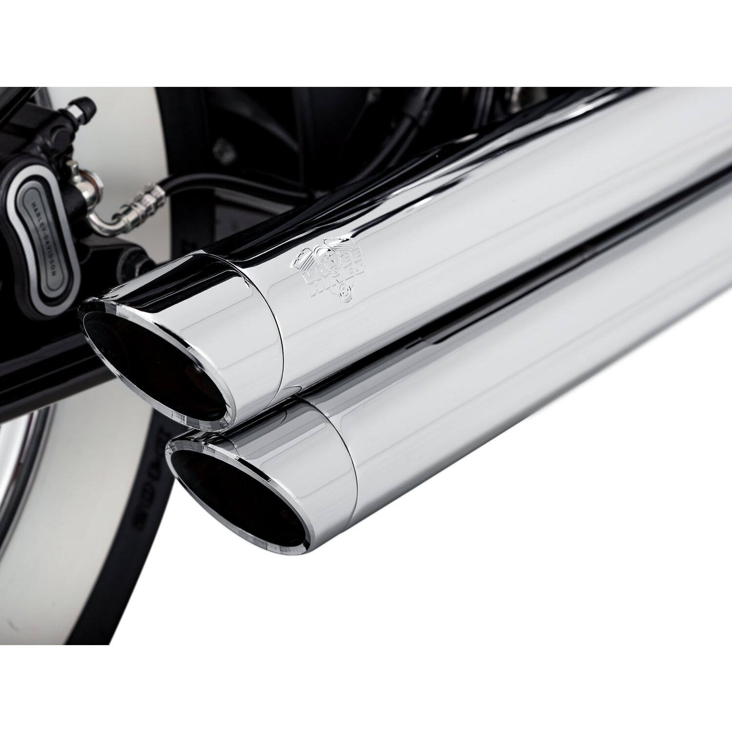 Vance & Hines, 2-1/2" big shots staggered PCX exhaust. chrom, Chrome