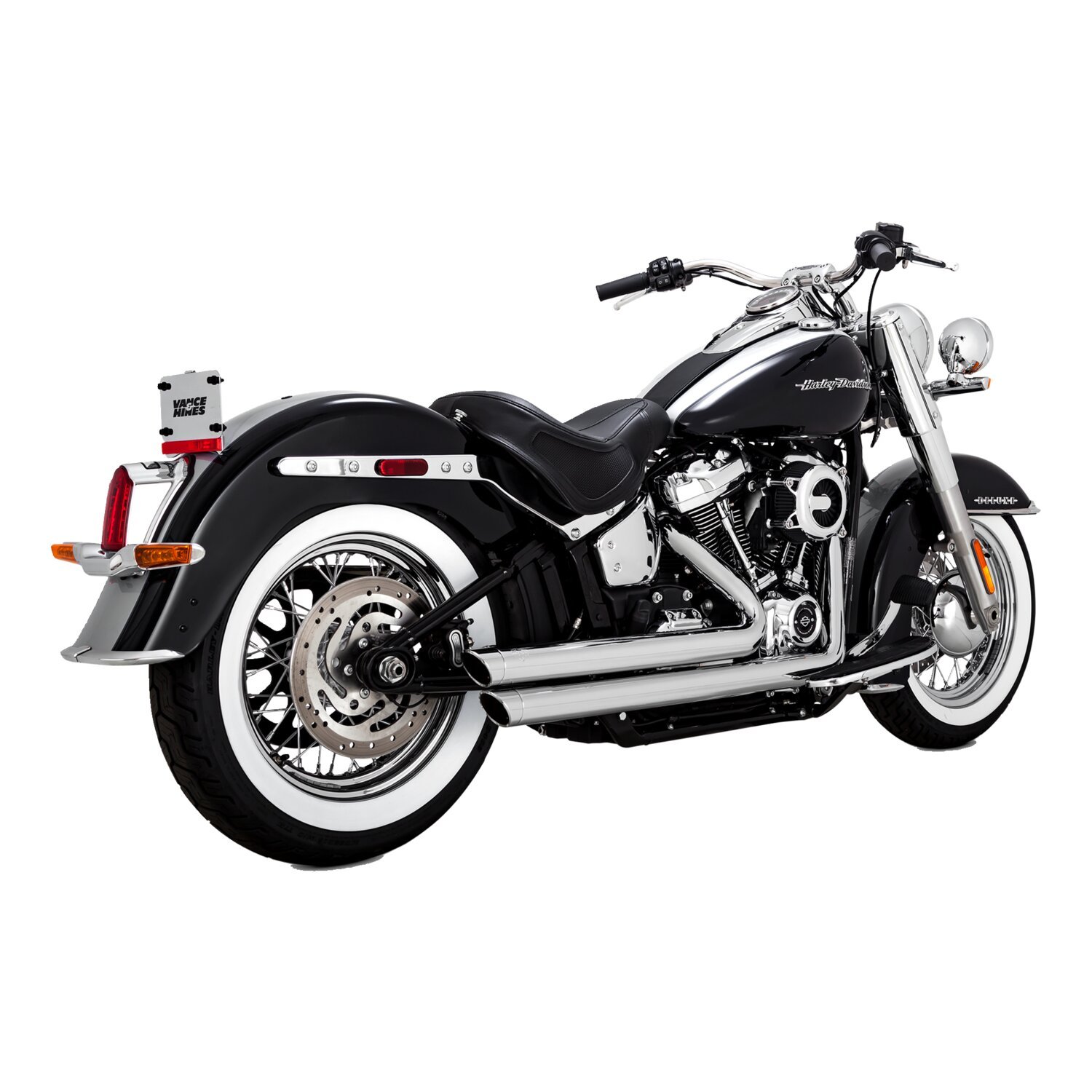 Vance & Hines, 2-1/2" big shots staggered PCX exhaust. chrom