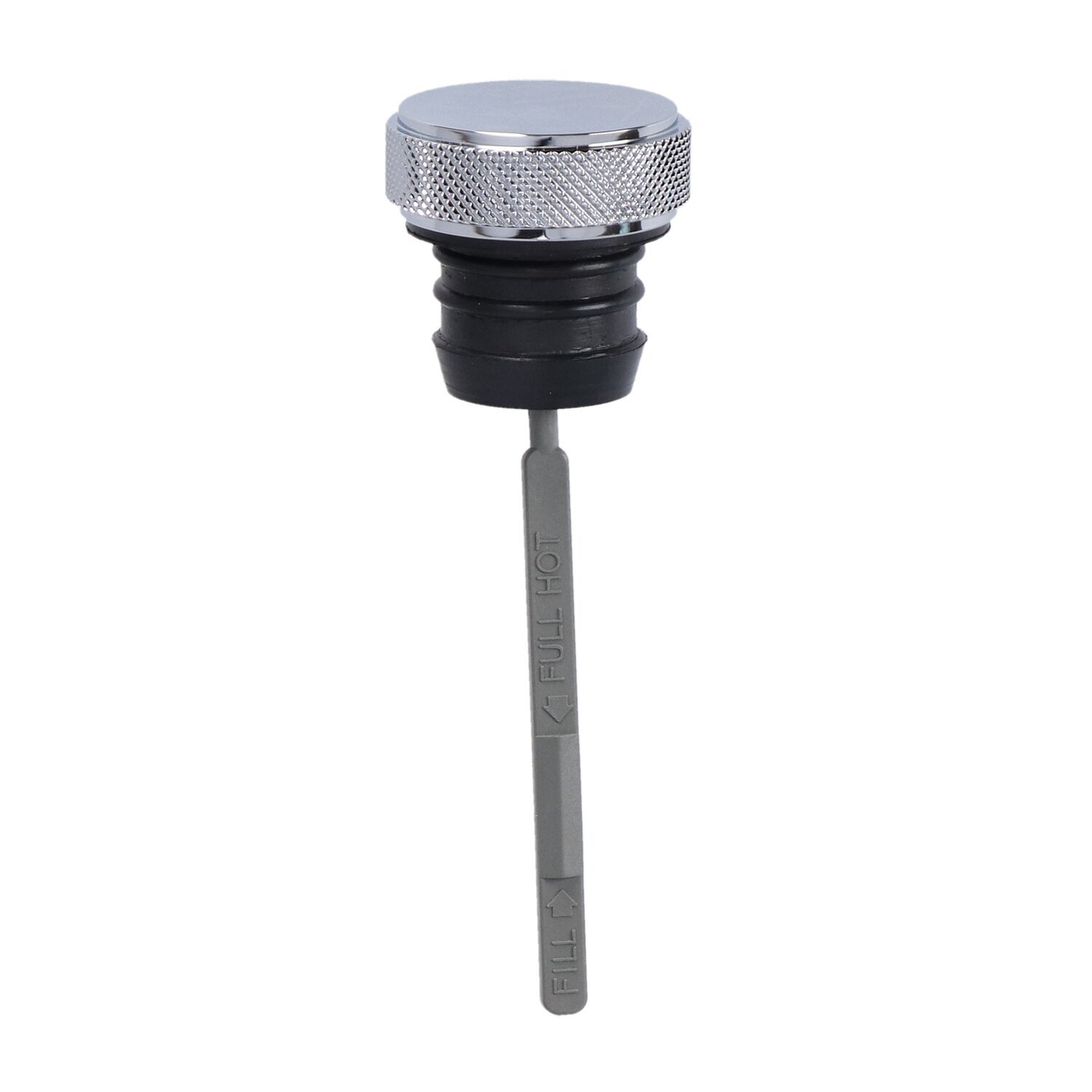 Oil tank fill plug, White, Chrome
