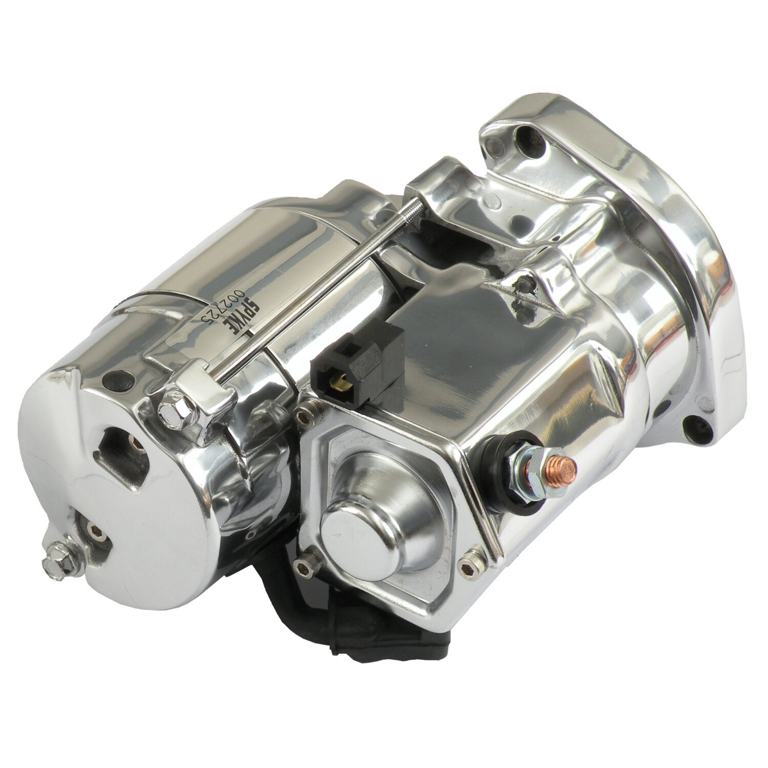 Spyke, starter motor 1.4KW, Silver, Polished