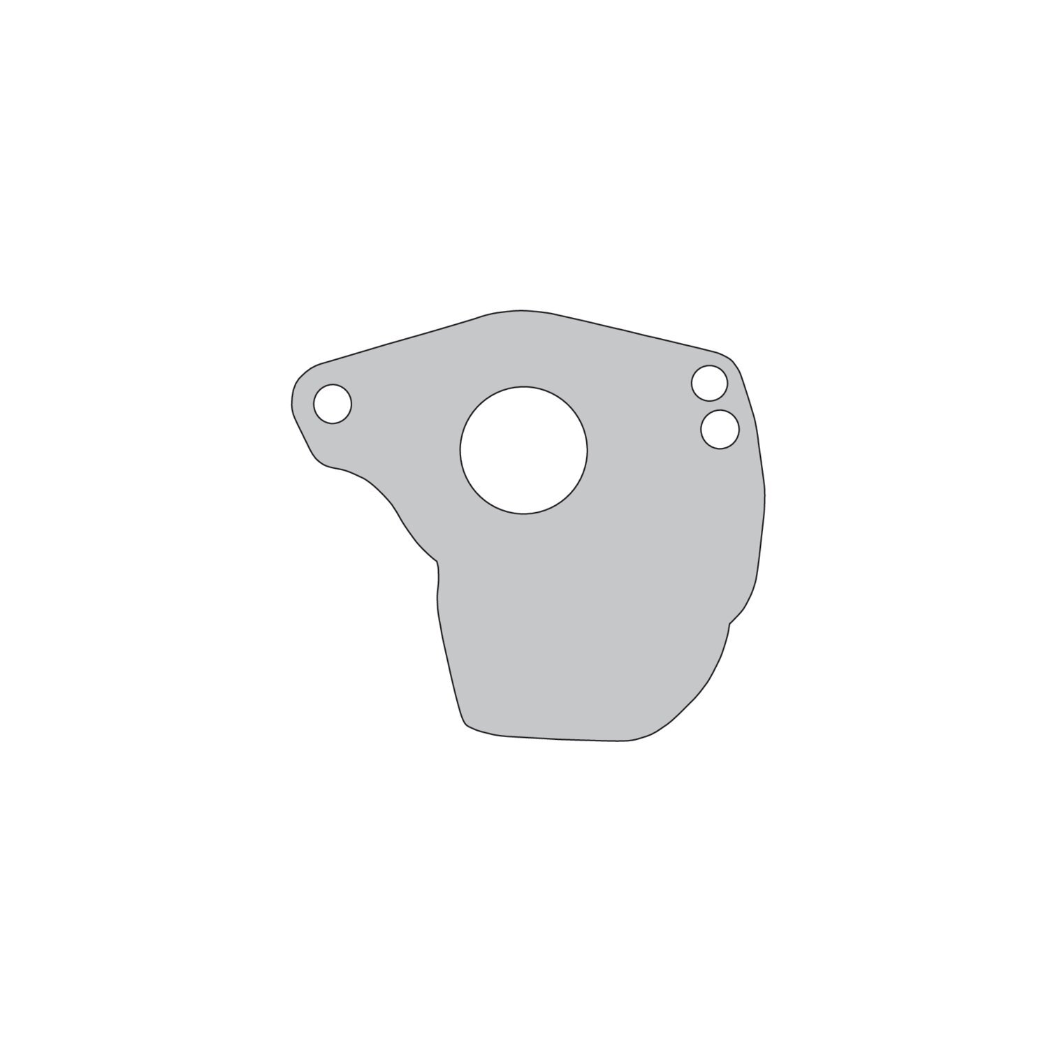 Spyke, starter motor 1.4KW, Silver, Chrome
