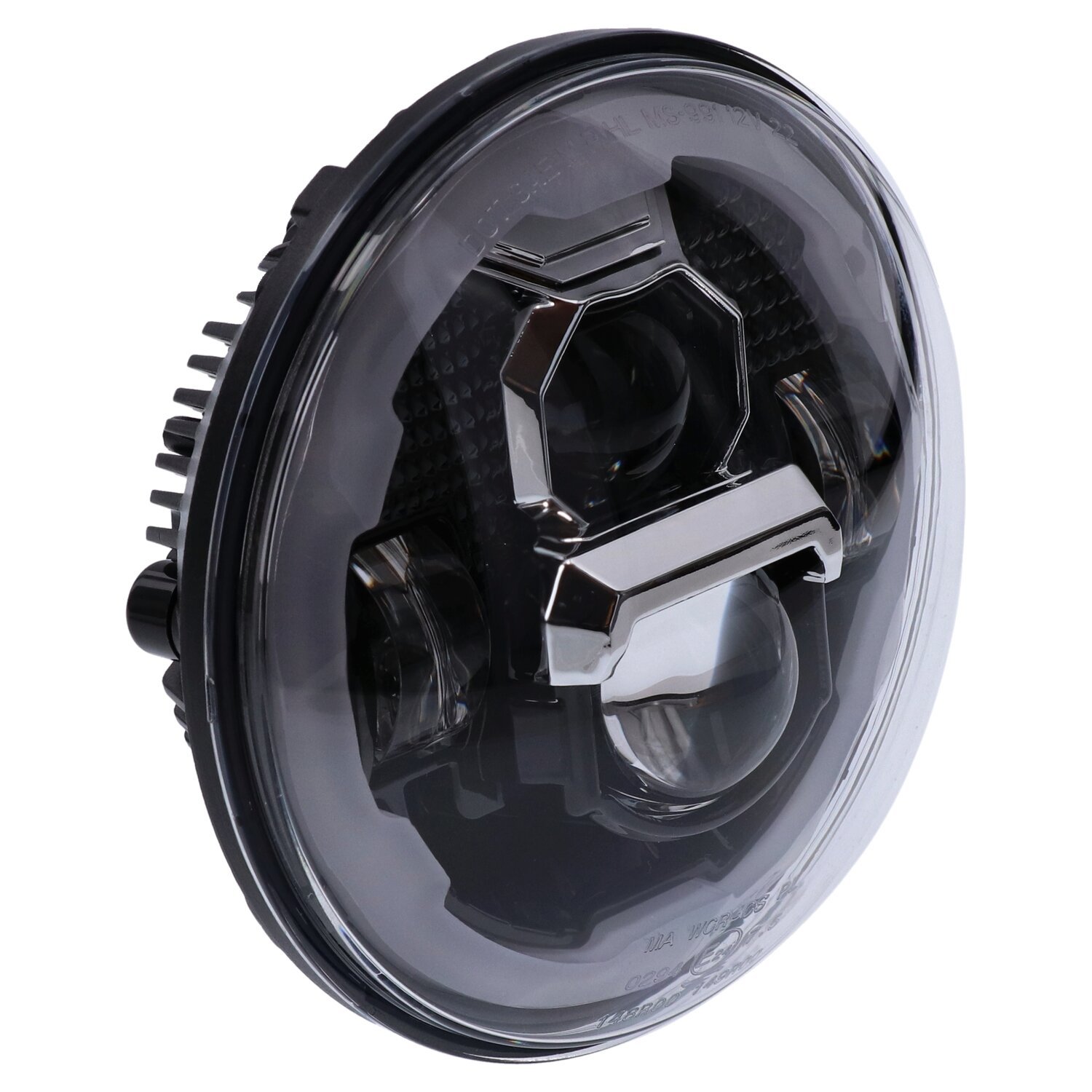 Bright, 7" LED headlamp unit, Black