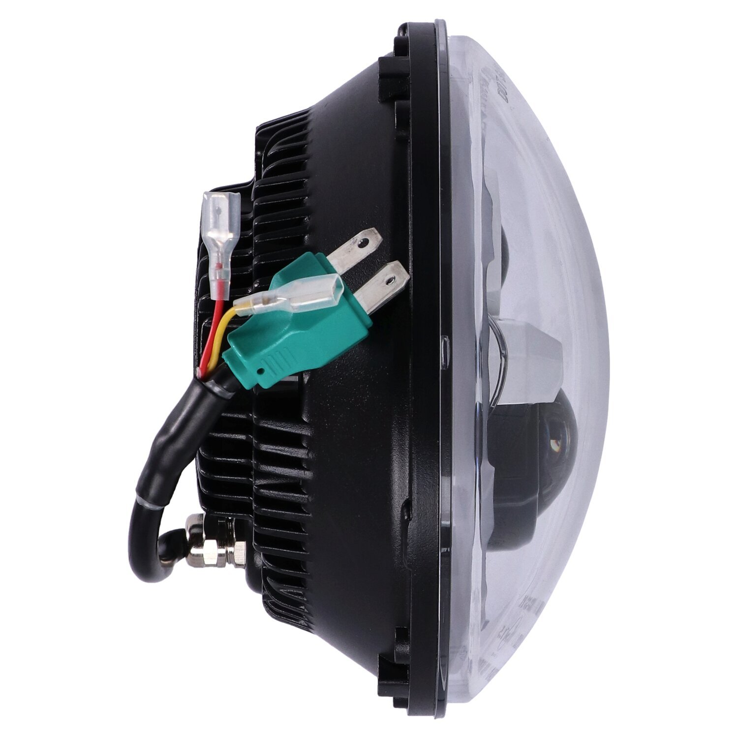 Bright, 7" LED headlamp unit, Black