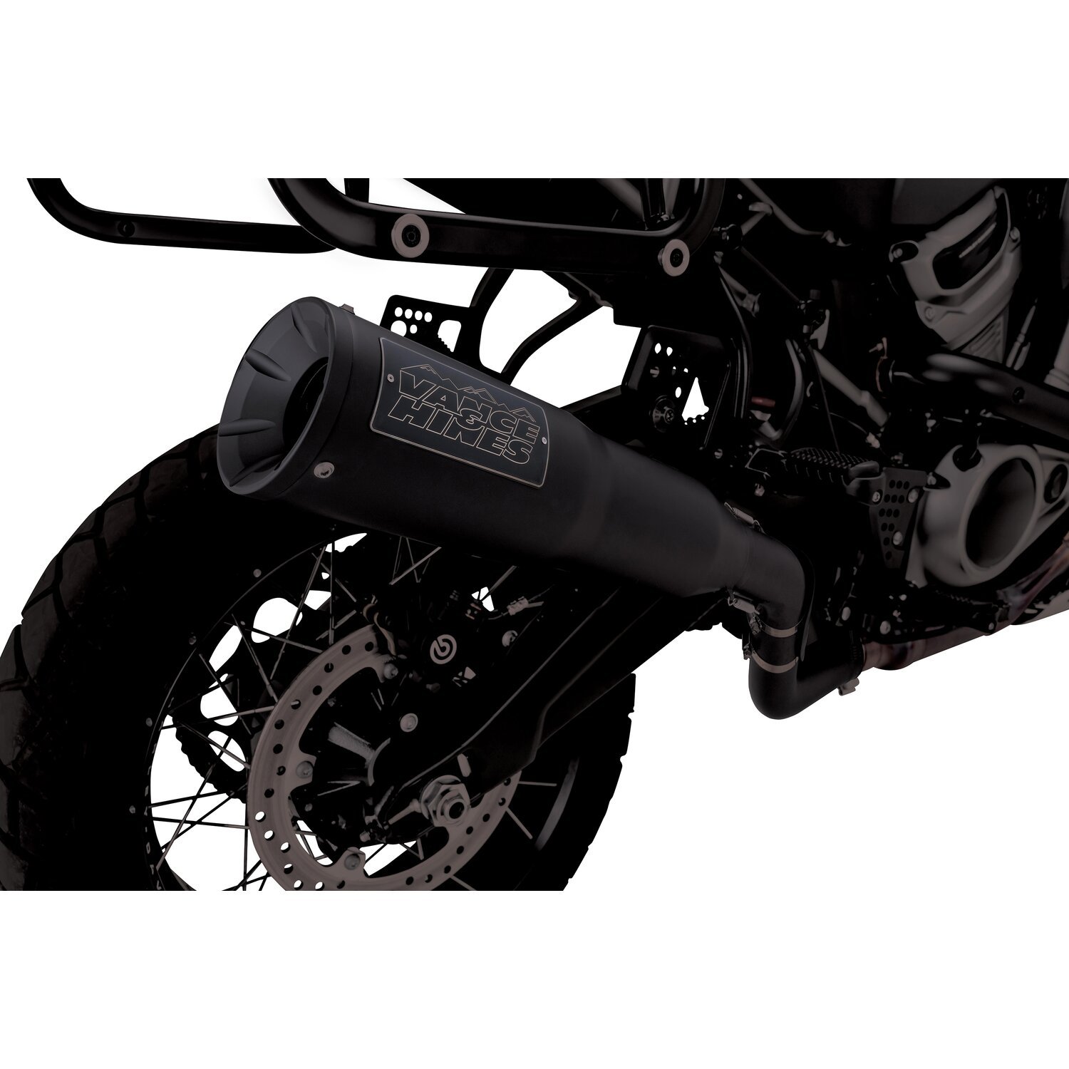 Vance & Hines, Adventure Hi-Output 450 slip-on muffler. Blac, Black, Matte