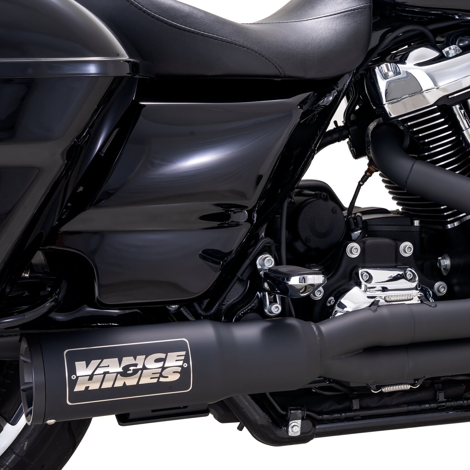 Vance & Hines, 2-1 hi output RR PCX exhaust, Black, Matte