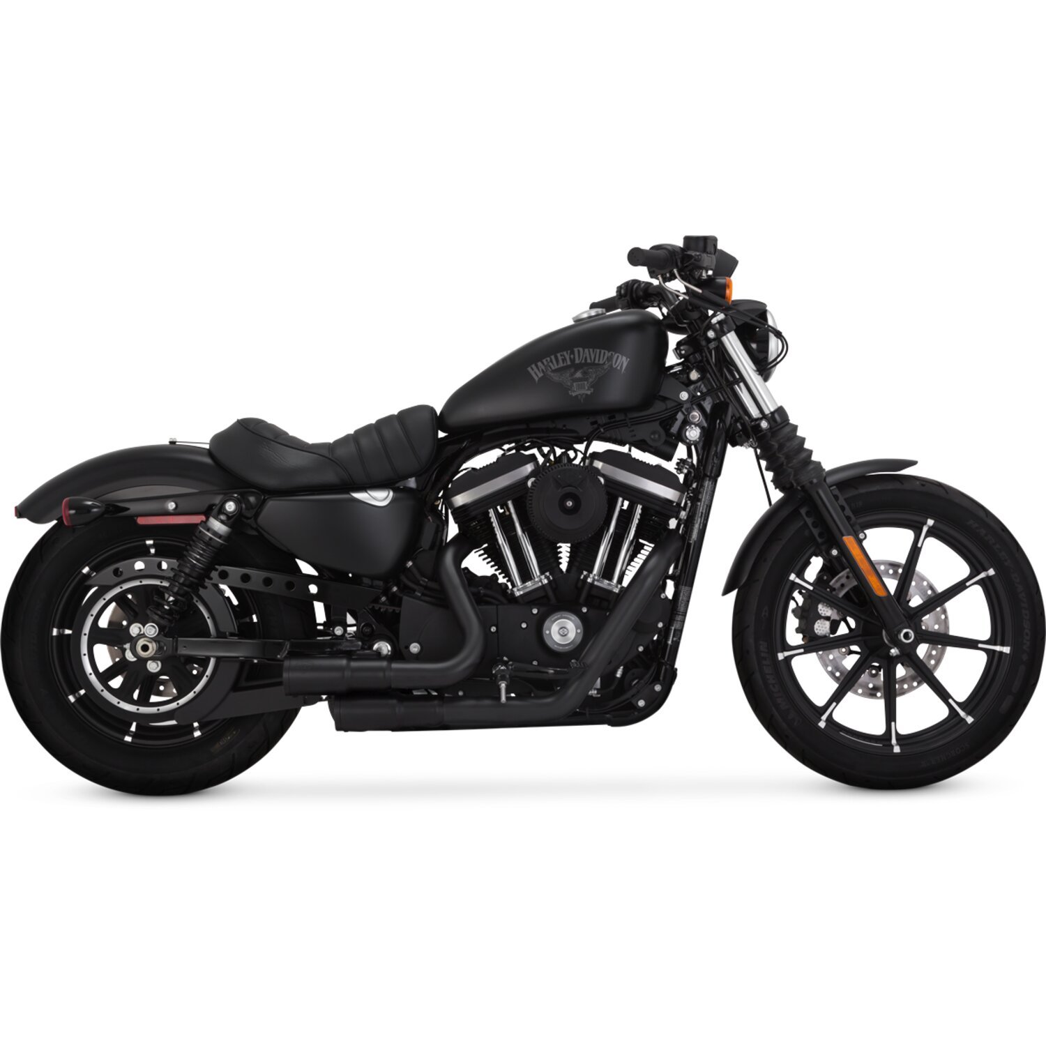 Vance & Hines, Mini grenades exhaust system. PCX, Black, Matte