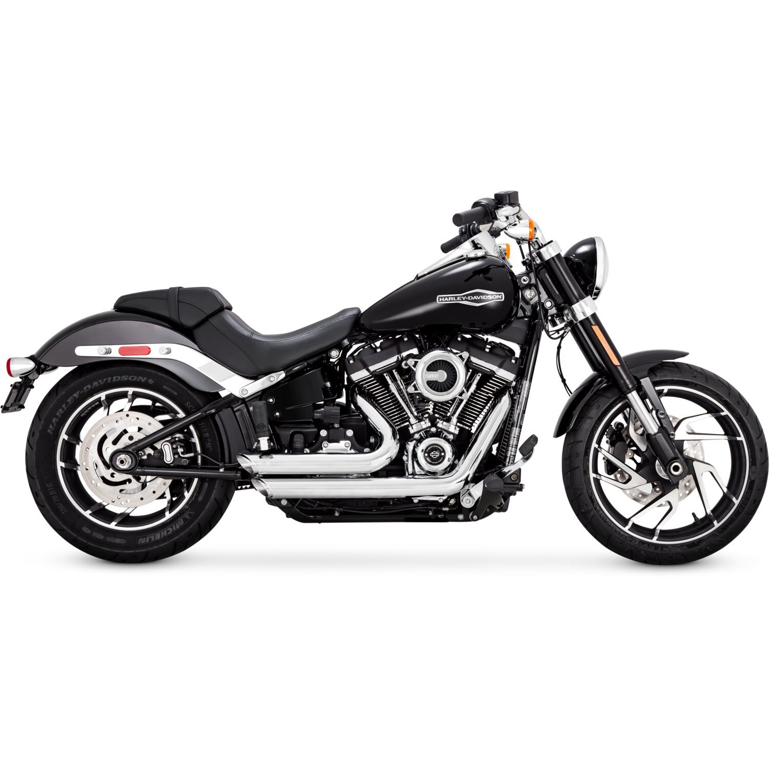 Vance & Hines, Shortshots staggered PCX exhaust, Silver, Chrome