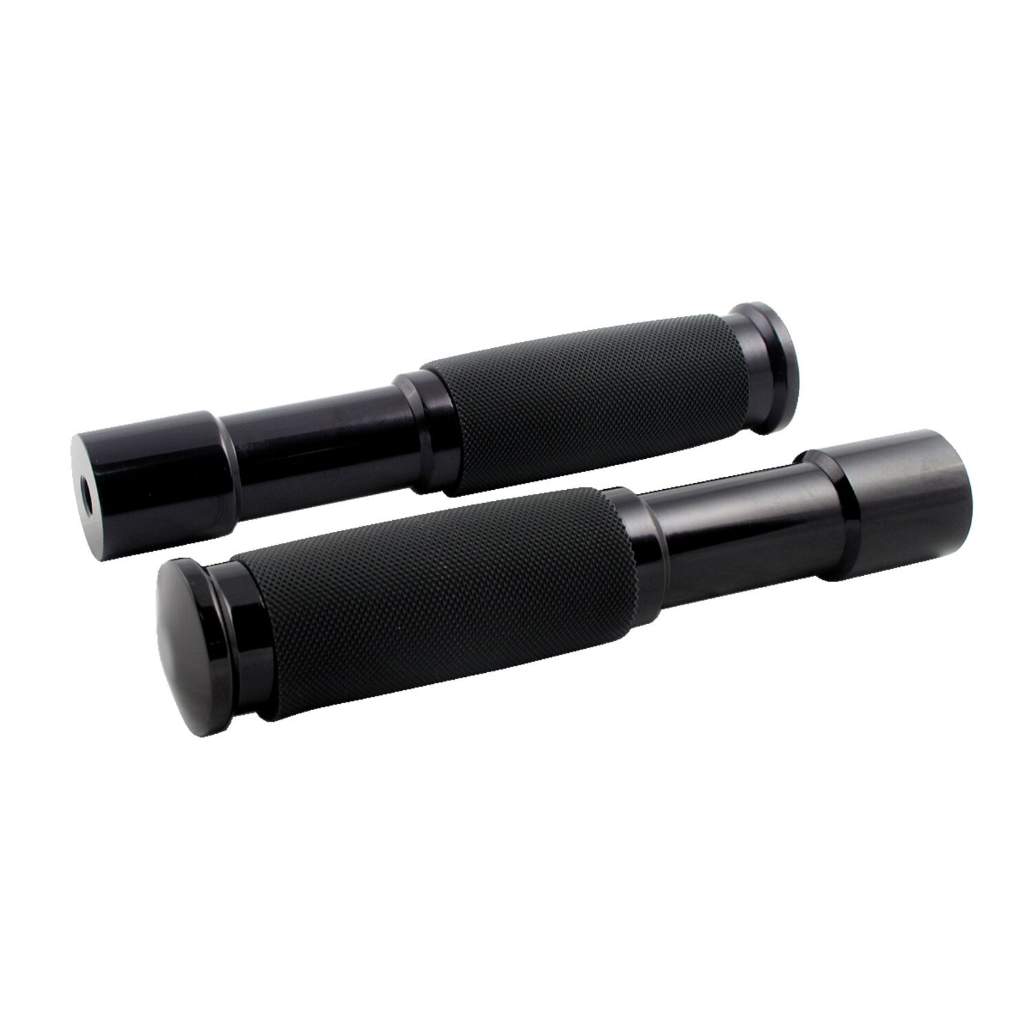 Avon Rigid highway pegs Custom Contour, black anodized, Matte