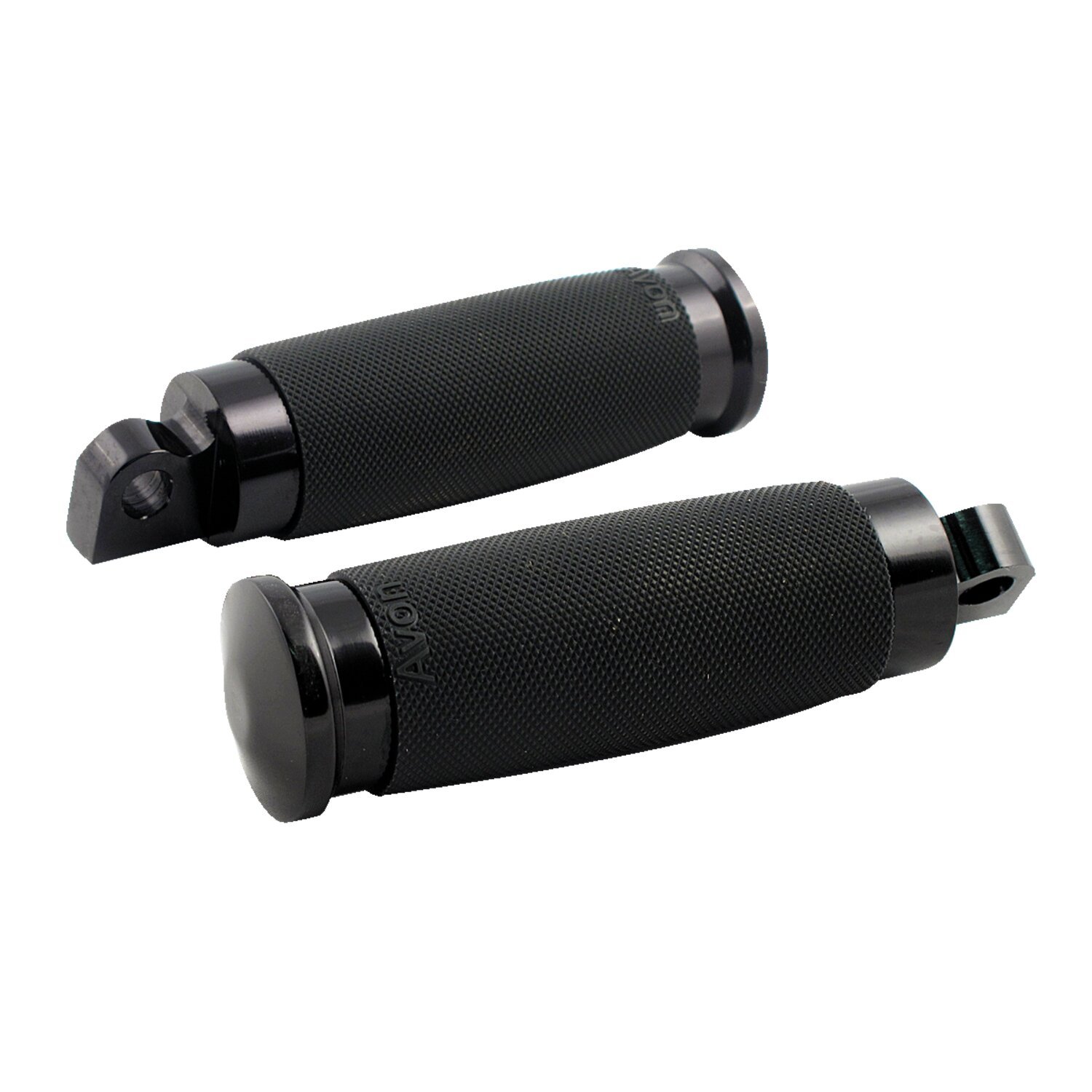 Avon Folding foot pegs Custom Contour, black anodized, Matte