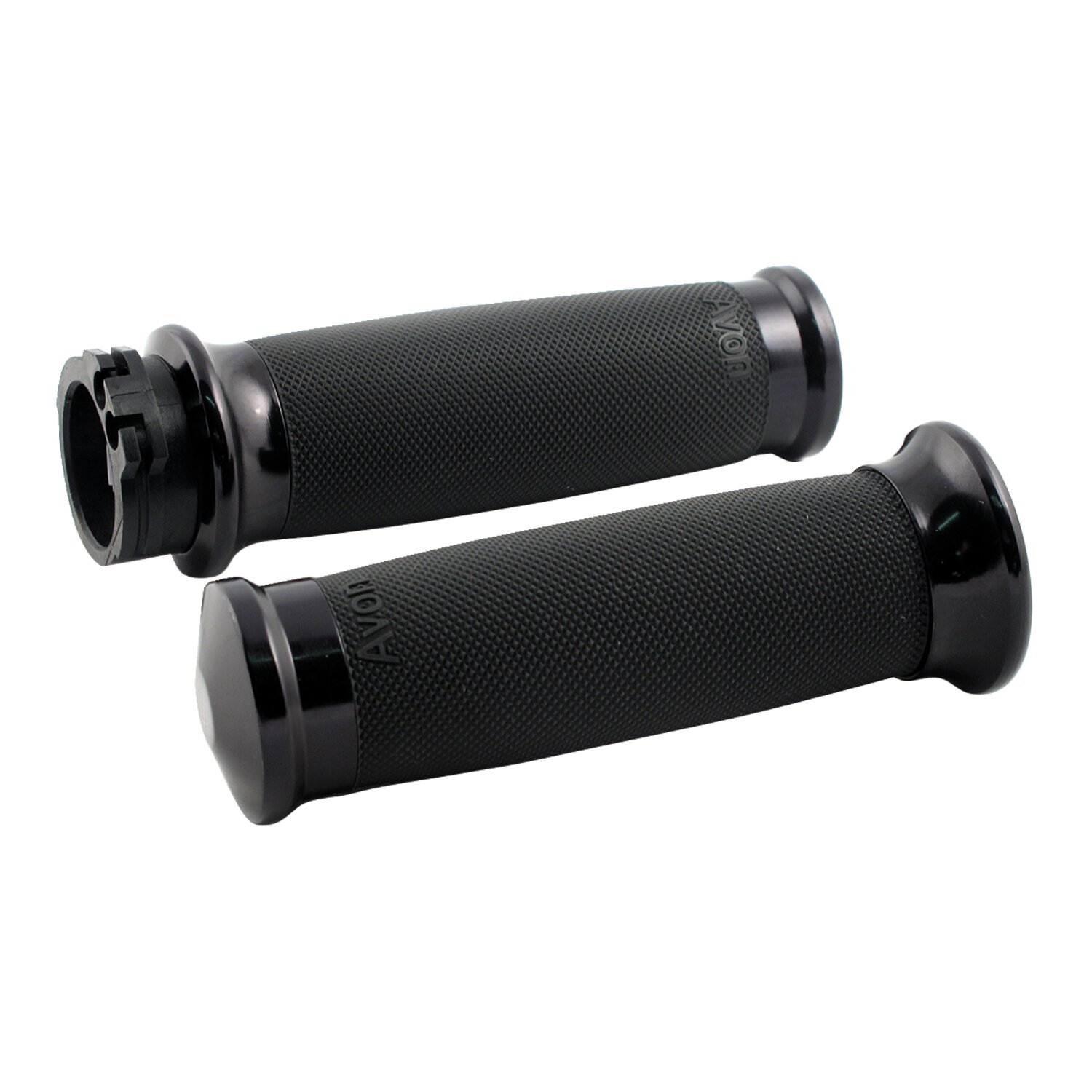 Avon Custom Contour grips, black anodized, Matte